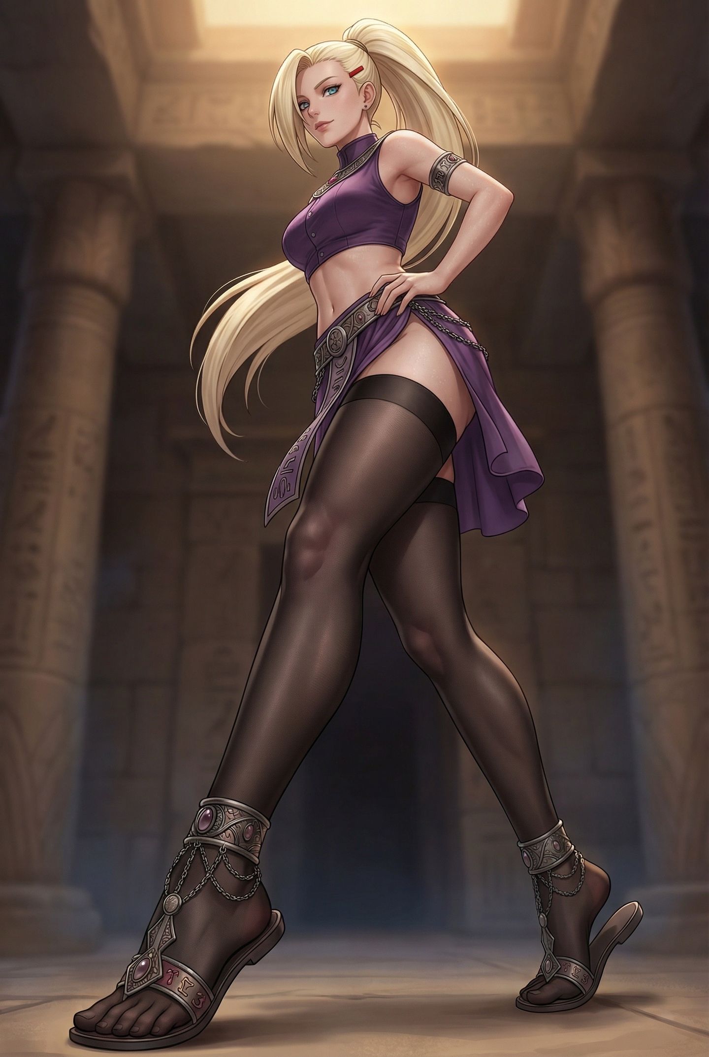 火影忍者全员埃及大冒险。异域风情 小樱 雏田 纲手... 黑丝袜裤袜,第3张