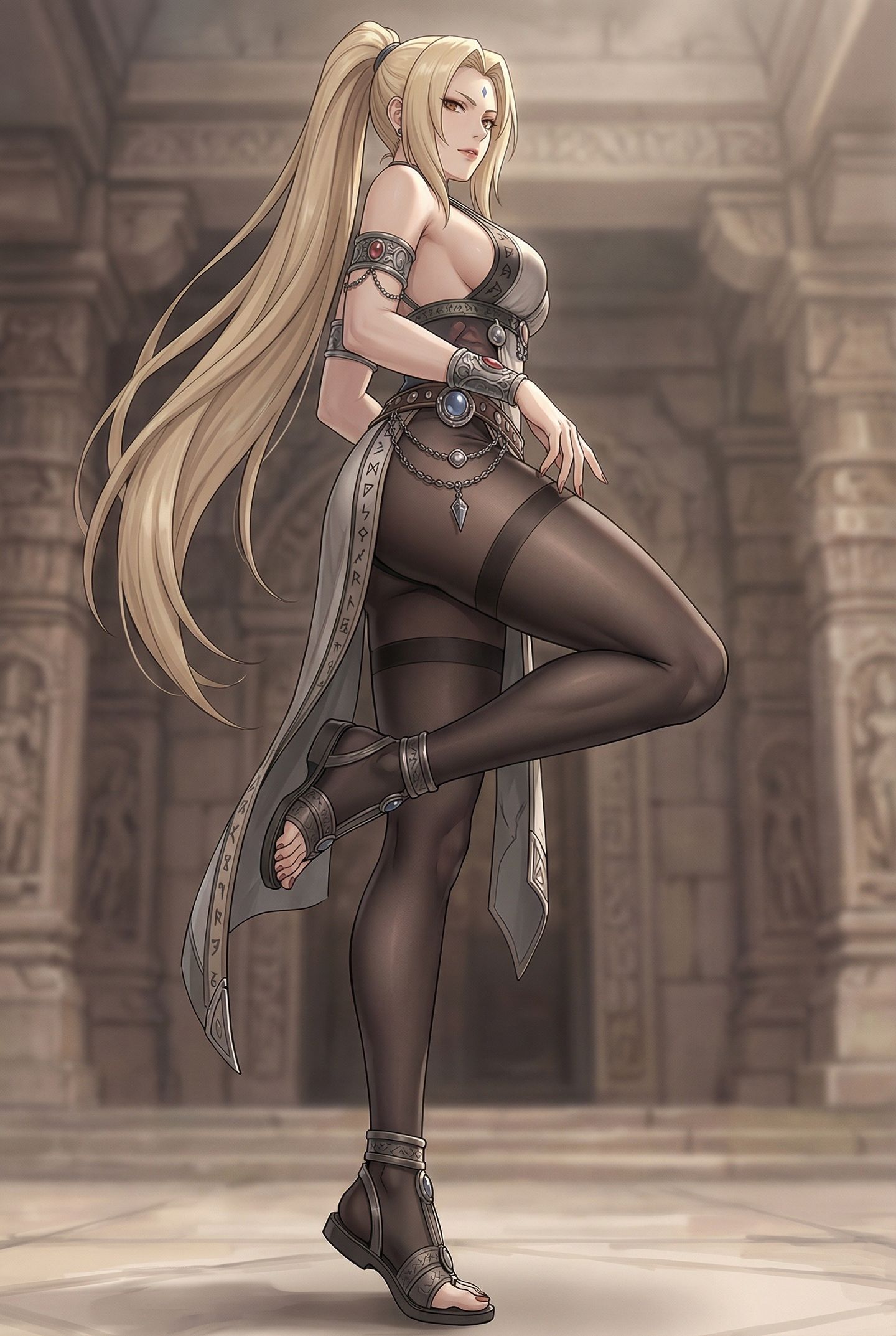 火影忍者全员埃及大冒险。异域风情 小樱 雏田 纲手... 黑丝袜裤袜,第5张