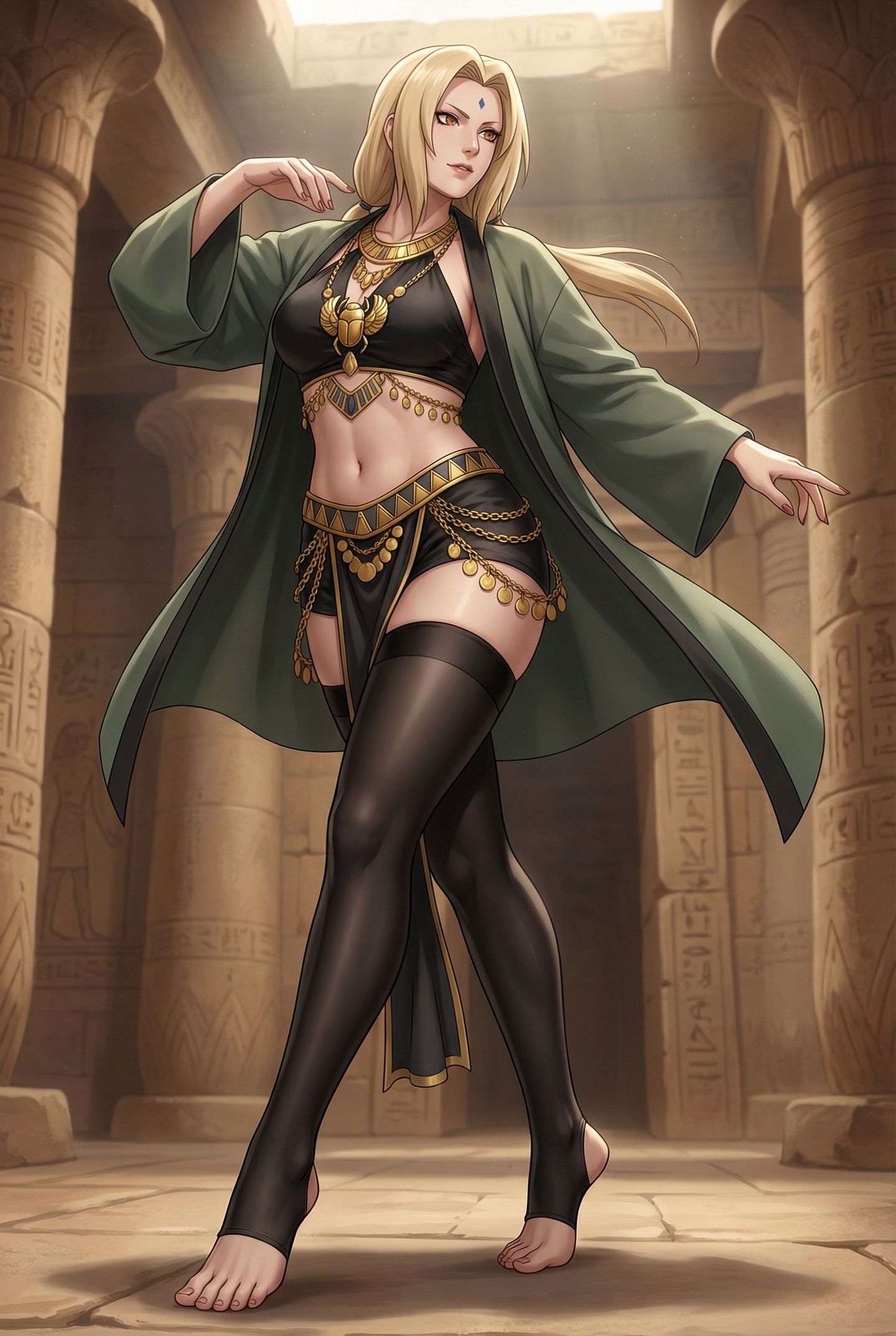 火影忍者全员埃及大冒险。异域风情 小樱 雏田 纲手... 黑丝袜裤袜,第9张