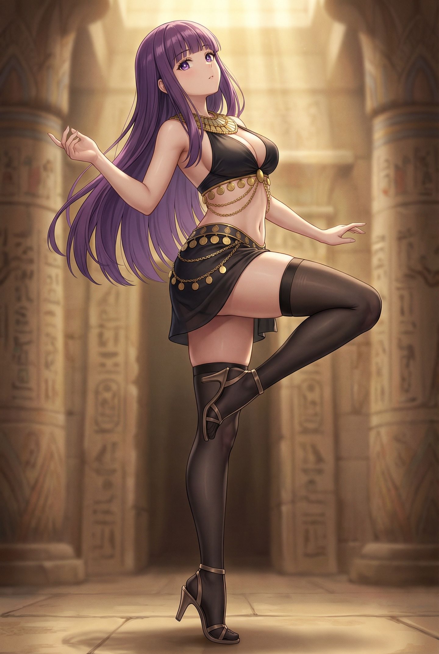 葬送的芙莉莲 异域风情热舞，黑丝袜裤袜,第2张