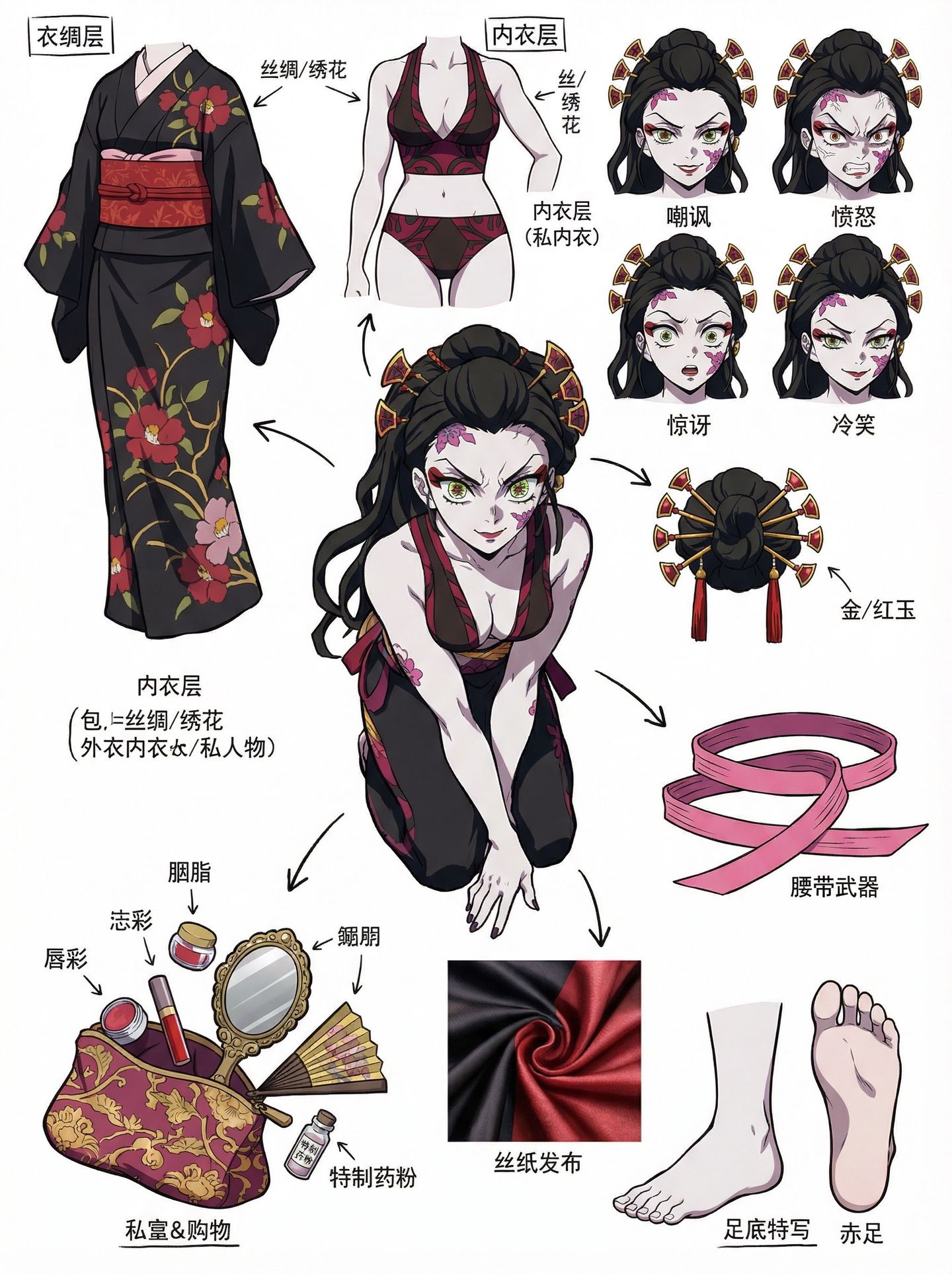 鬼灭二创拆解,超可爱。动漫动画日漫二次元图片 鬼灭之刃 香奈乎 堕姬,第2张 鬼灭二创拆解,超可爱。动漫动画日漫二次元图片 鬼灭之刃 香奈乎 堕姬,第2张