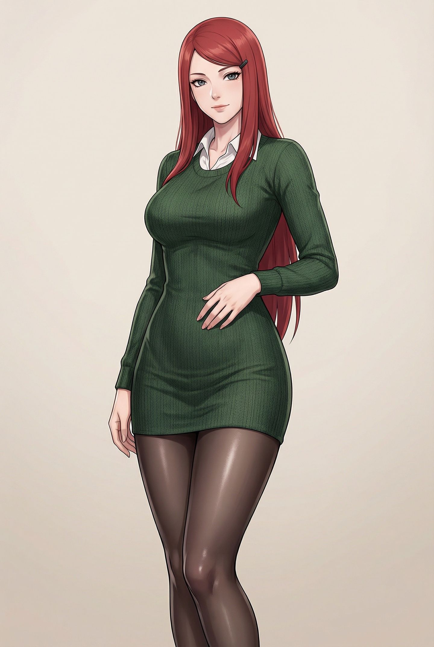 火影忍者高清手机壁纸喜欢吗，春野樱 纲手 手鞠 雏田，黑丝袜裤袜,第3张