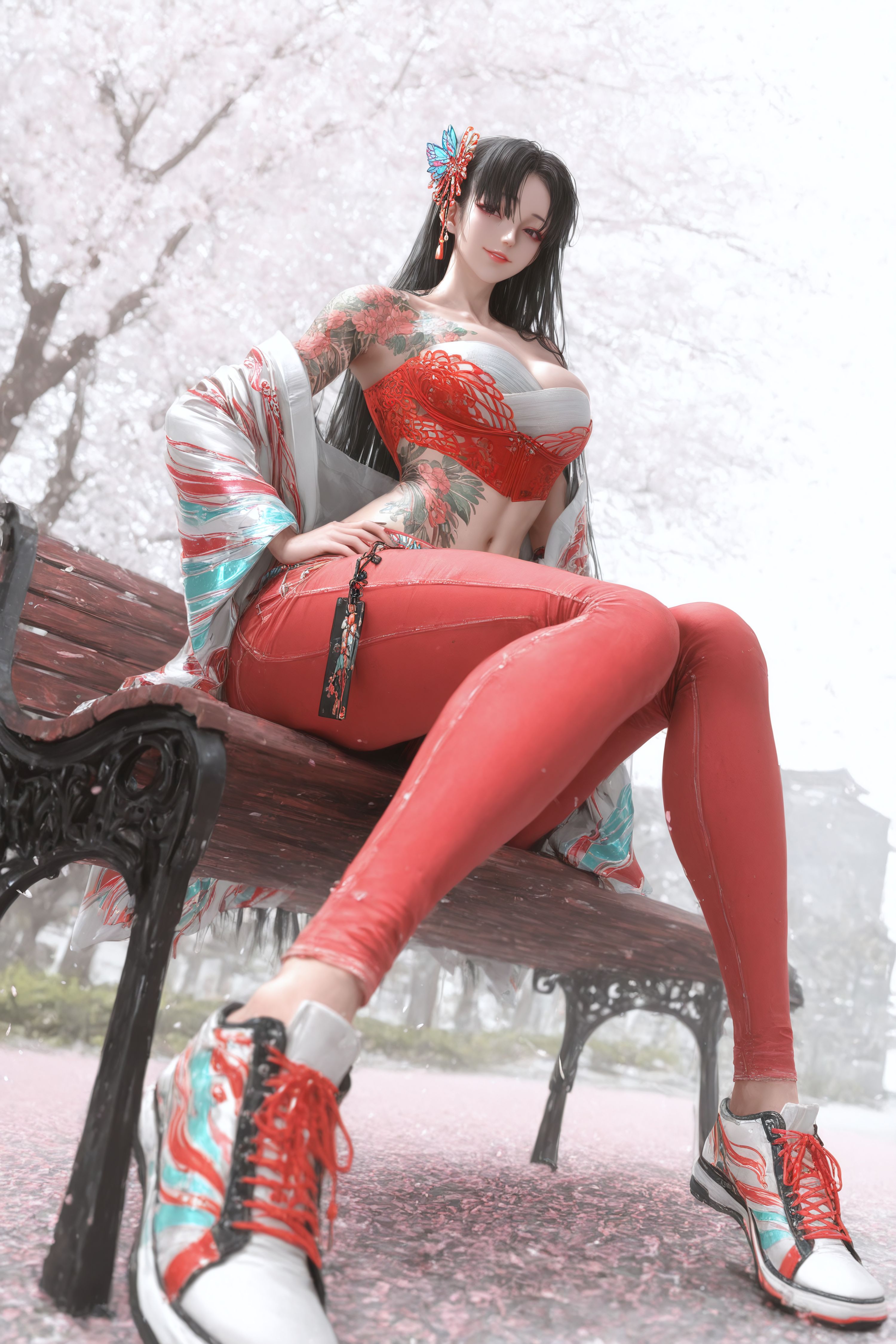 不知火舞-街霸6原皮，二次元游戏人物二创真人版,第4张