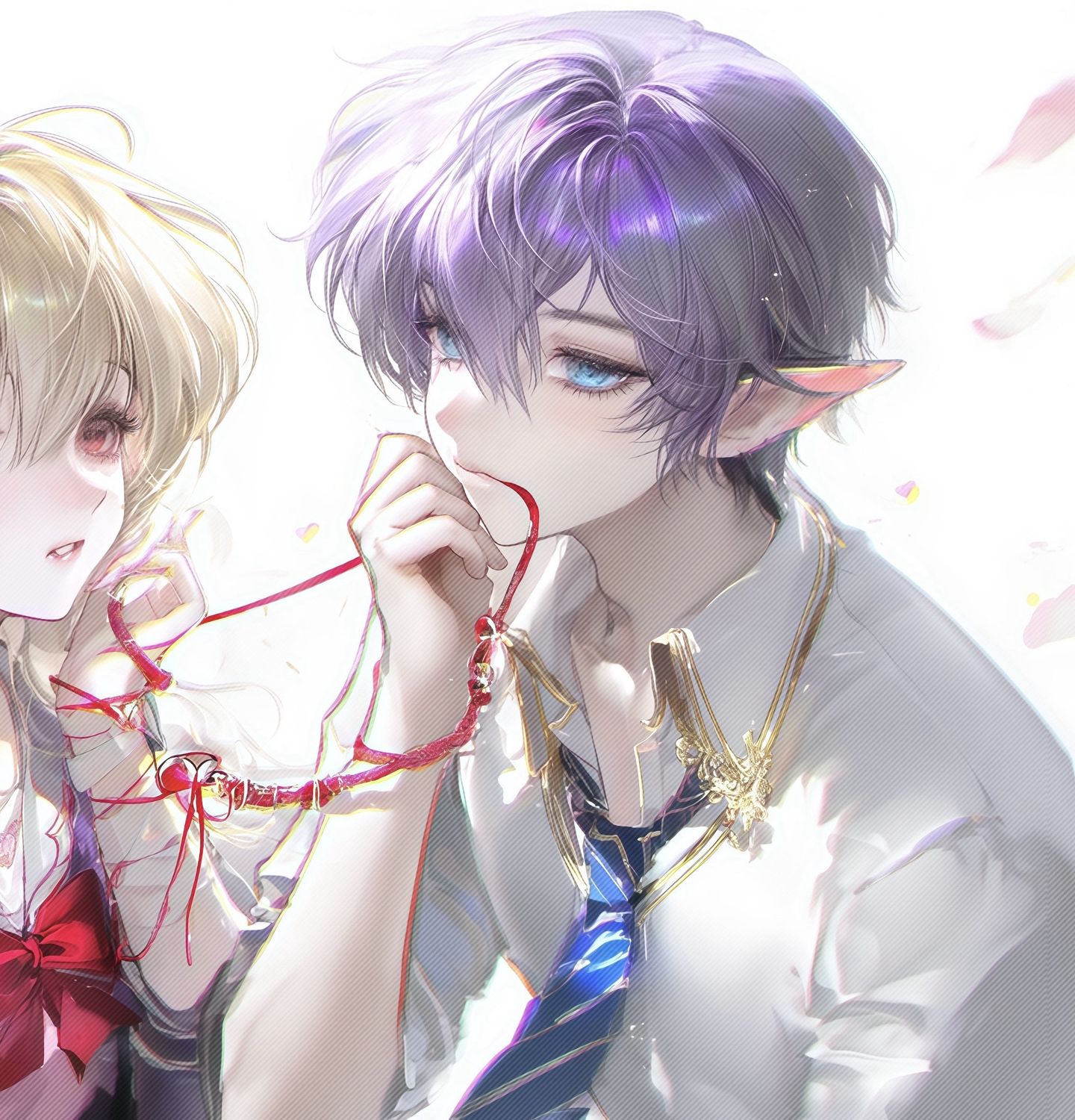 命运的红线-二次元情侣头像，微信头像QQ头像，情头,第2张