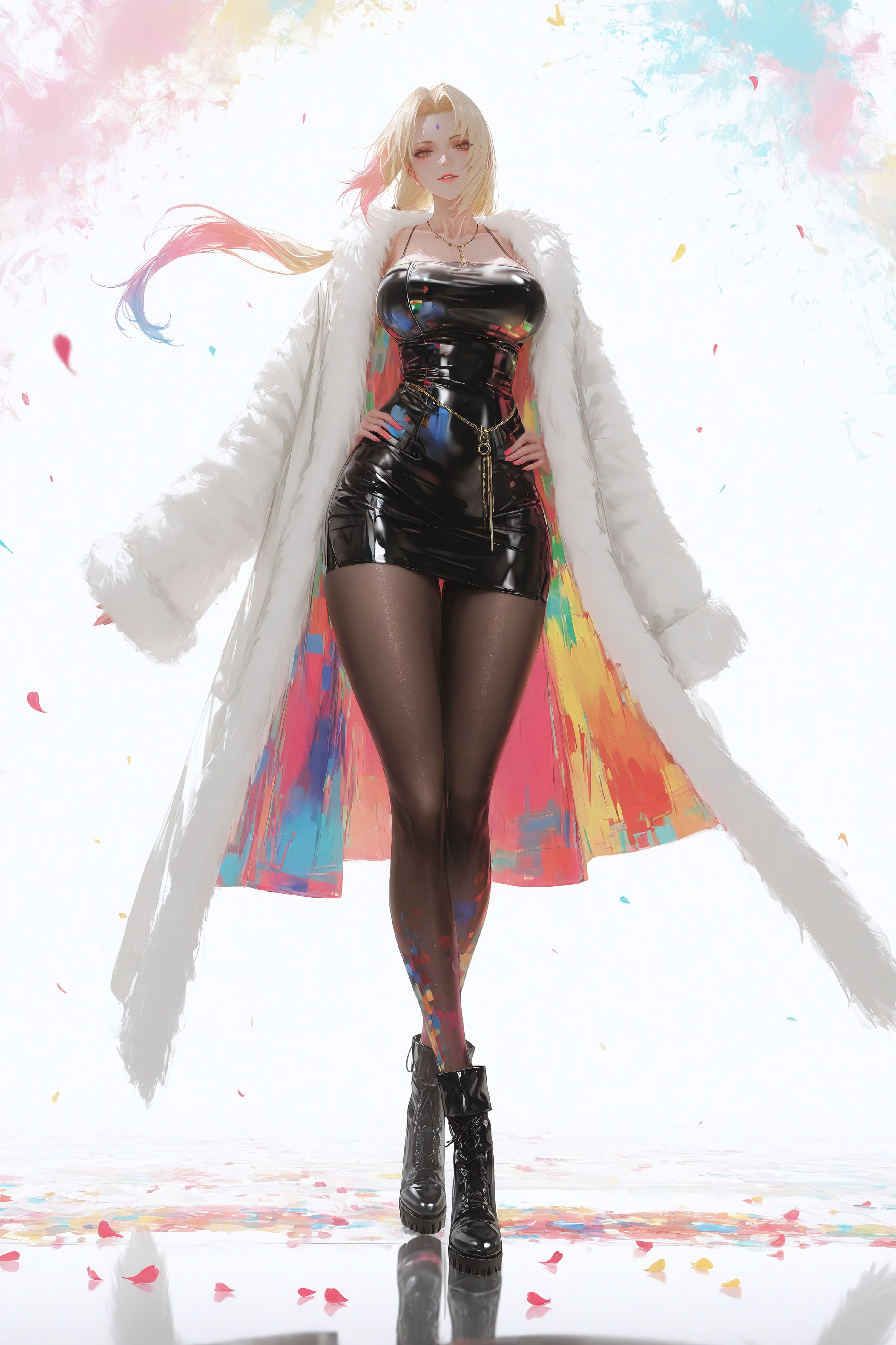 第二弹-二次元火影忍者动漫人物女王范纲手，皮衣黑丝裤袜,第8张