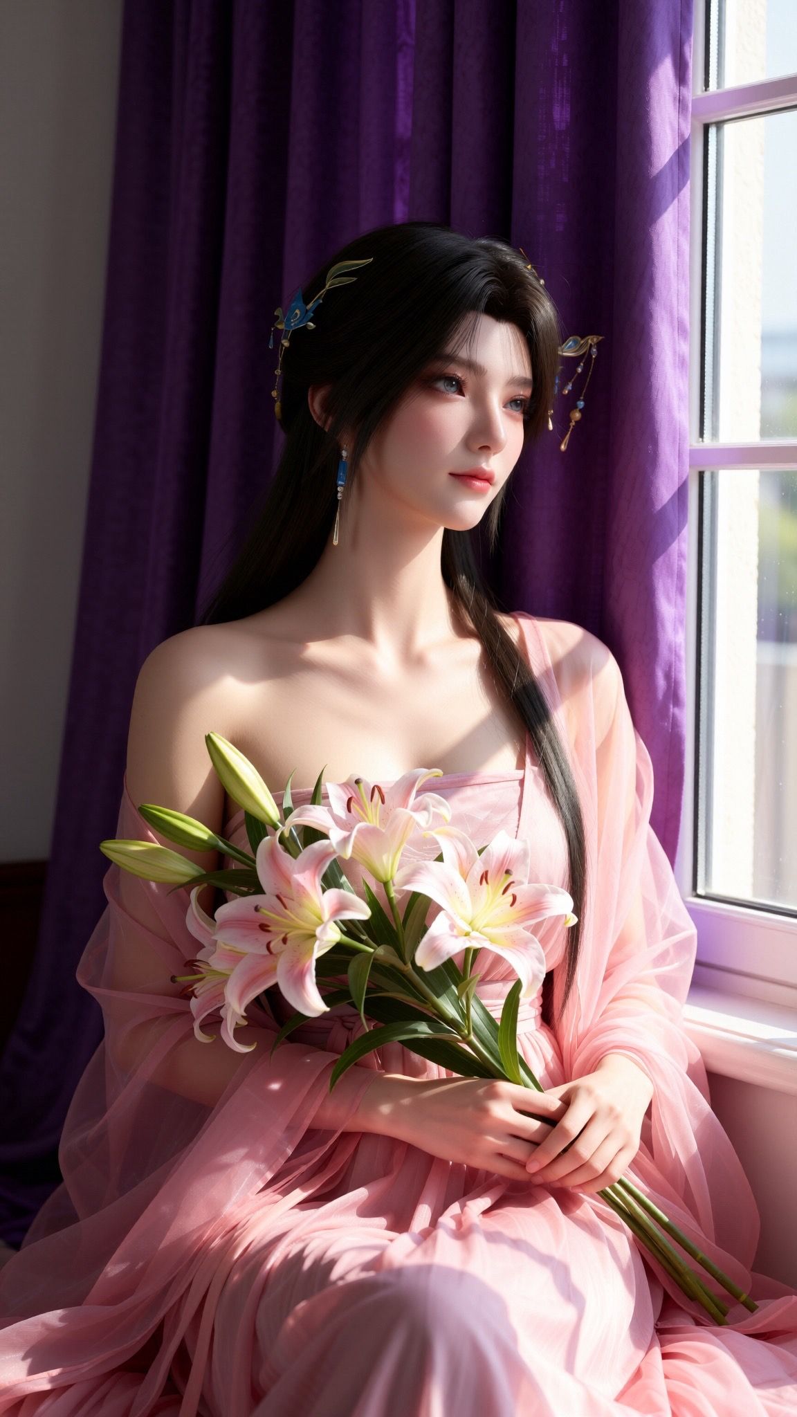 真人写实，这风格超好看的很喜欢-安妙依，现代版穿搭，国漫女神美女壁纸图片,第3张