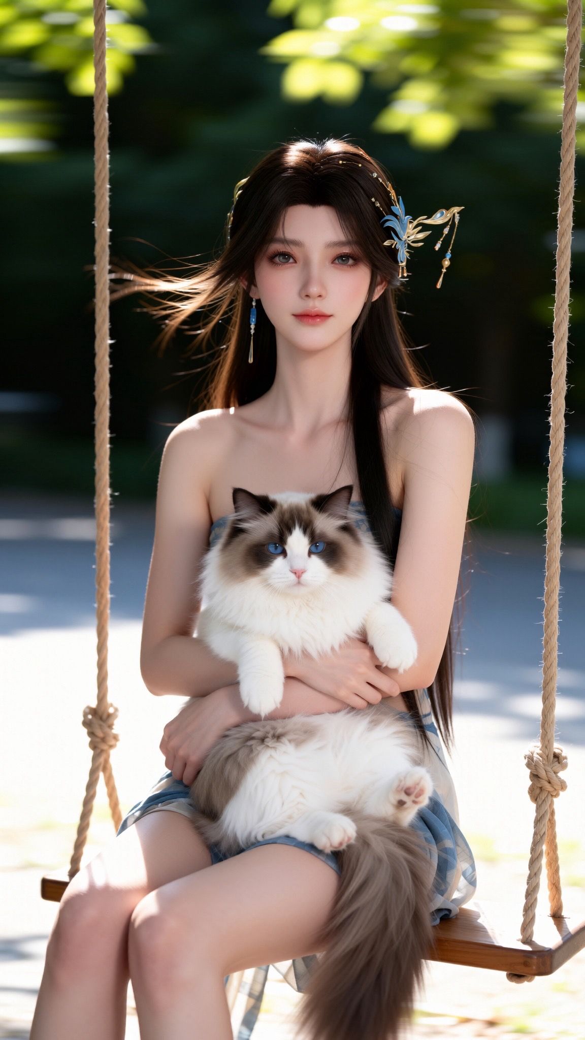 真人写实，这风格超好看的很喜欢-安妙依，现代版穿搭，国漫女神美女壁纸图片,第9张