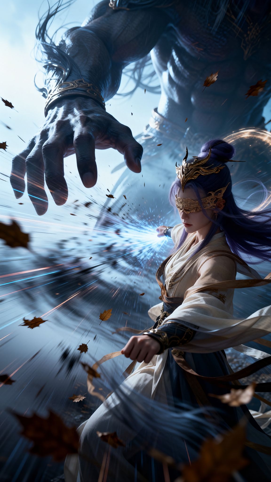 师兄啊师兄-云霄仙子，细节拉满的精美手机锁屏壁纸，弑神形态，国漫女神美女,第5张