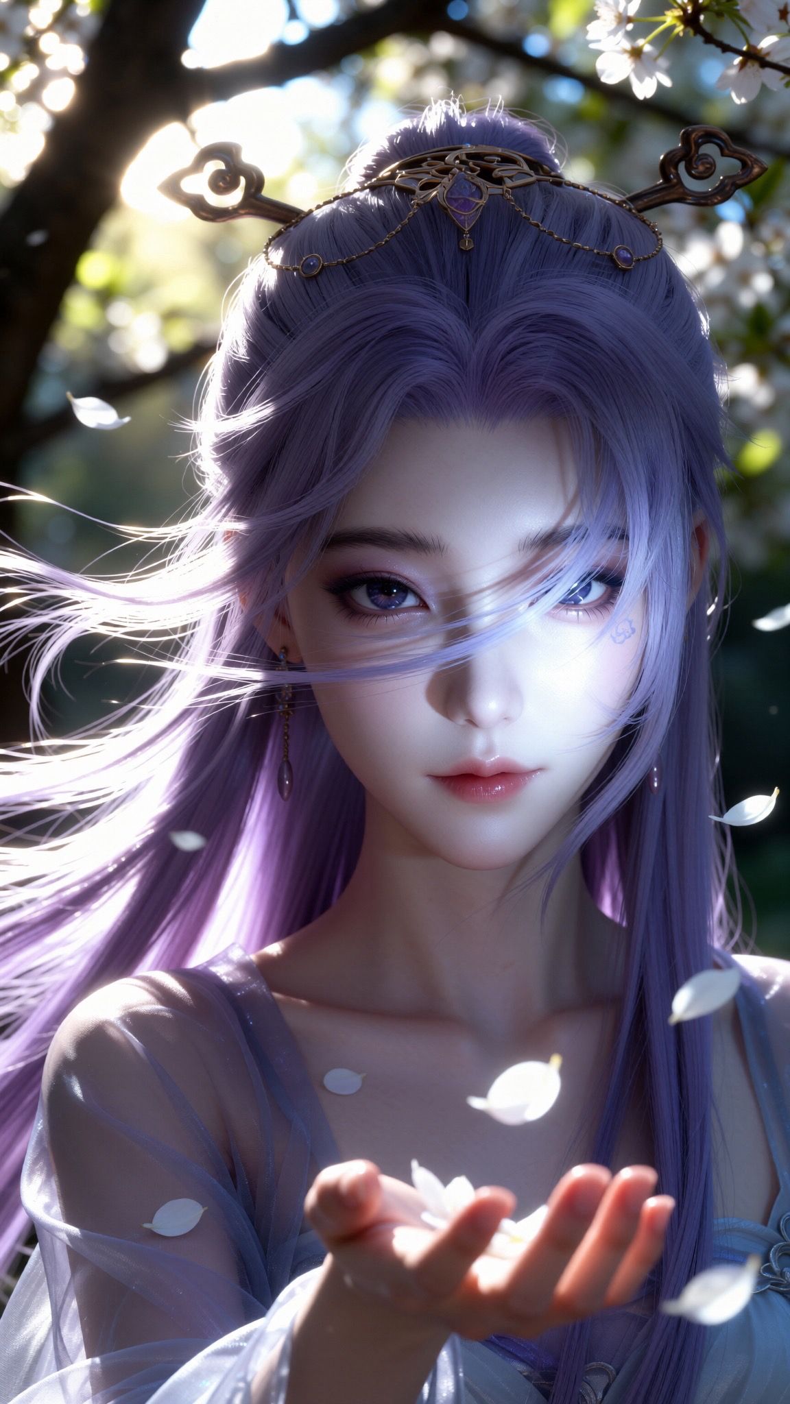 师兄啊师兄-云霄仙子，细节拉满的精美手机锁屏壁纸，弑神形态，国漫女神美女,第2张