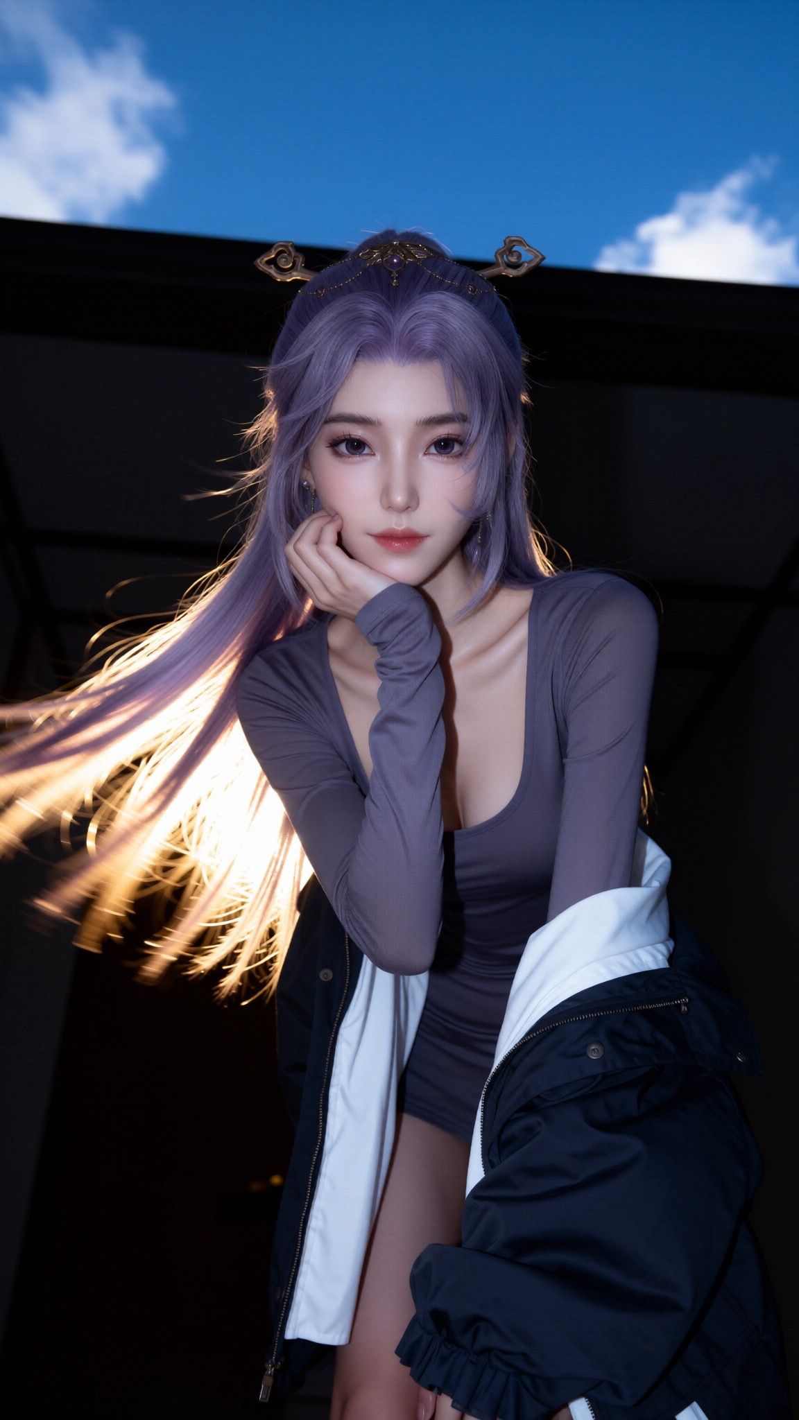 师兄啊师兄-云霄仙子，细节拉满的精美手机锁屏壁纸，弑神形态，国漫女神美女,第10张