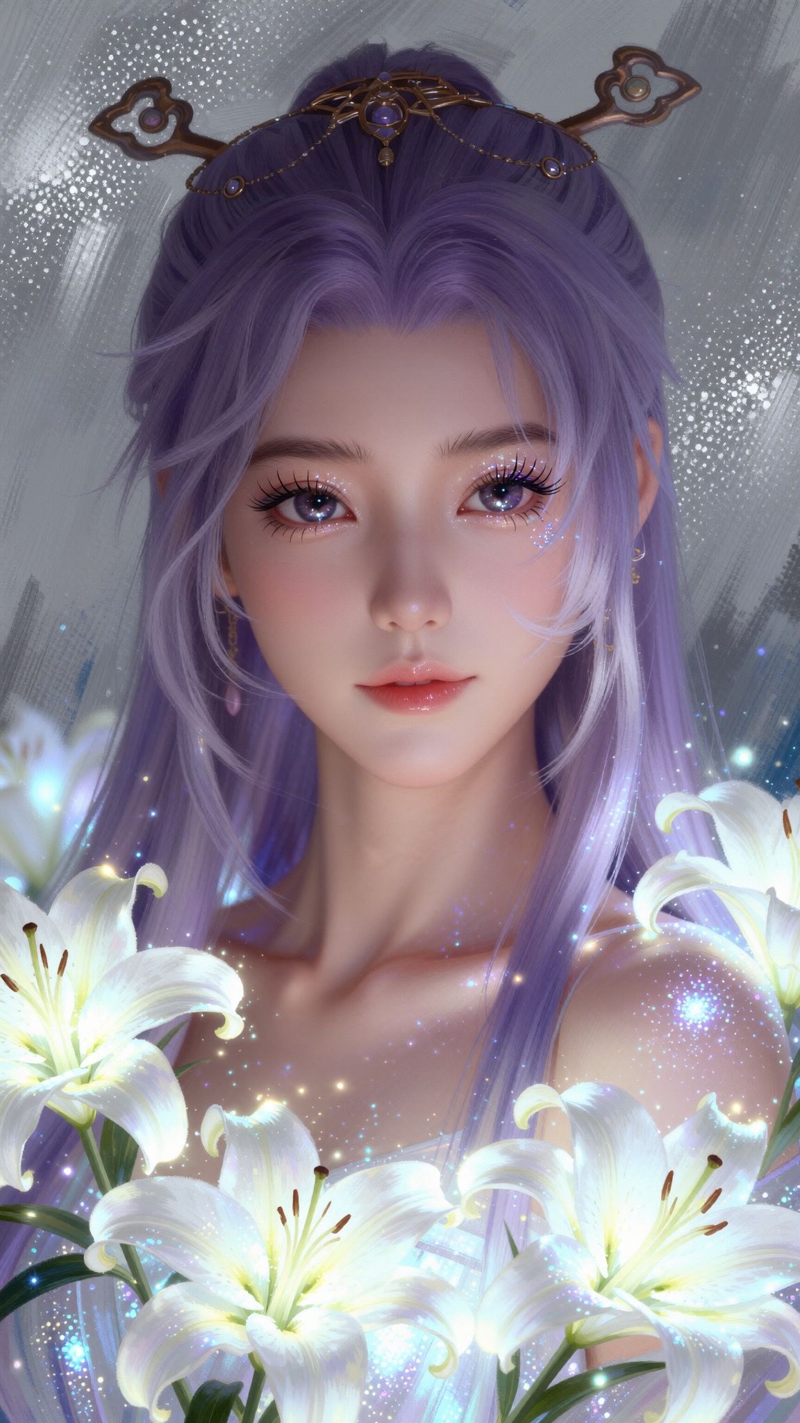 师兄啊师兄-云霄仙子，细节拉满的精美手机锁屏壁纸，弑神形态，国漫女神美女,第8张