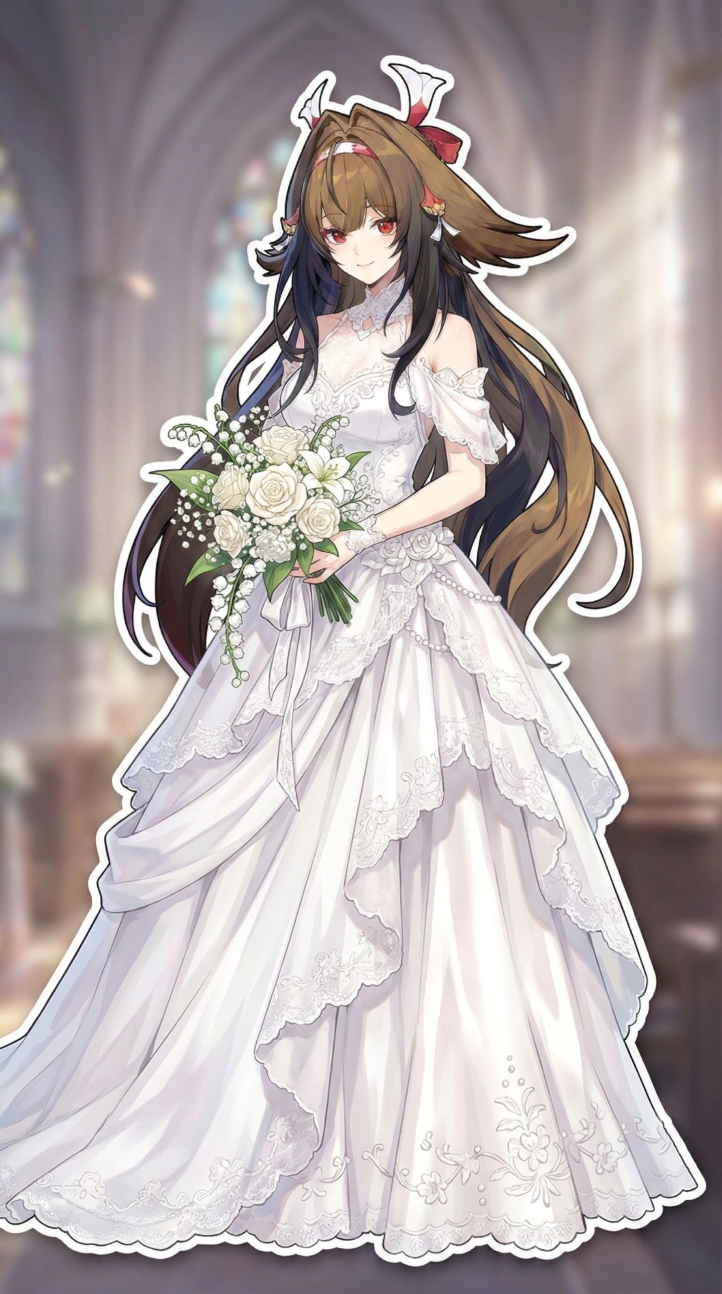 你会选择谁？二次元花嫁绝区零叶瞬光星见雅，婚纱漫画温馨唯美卡通风格,第1张