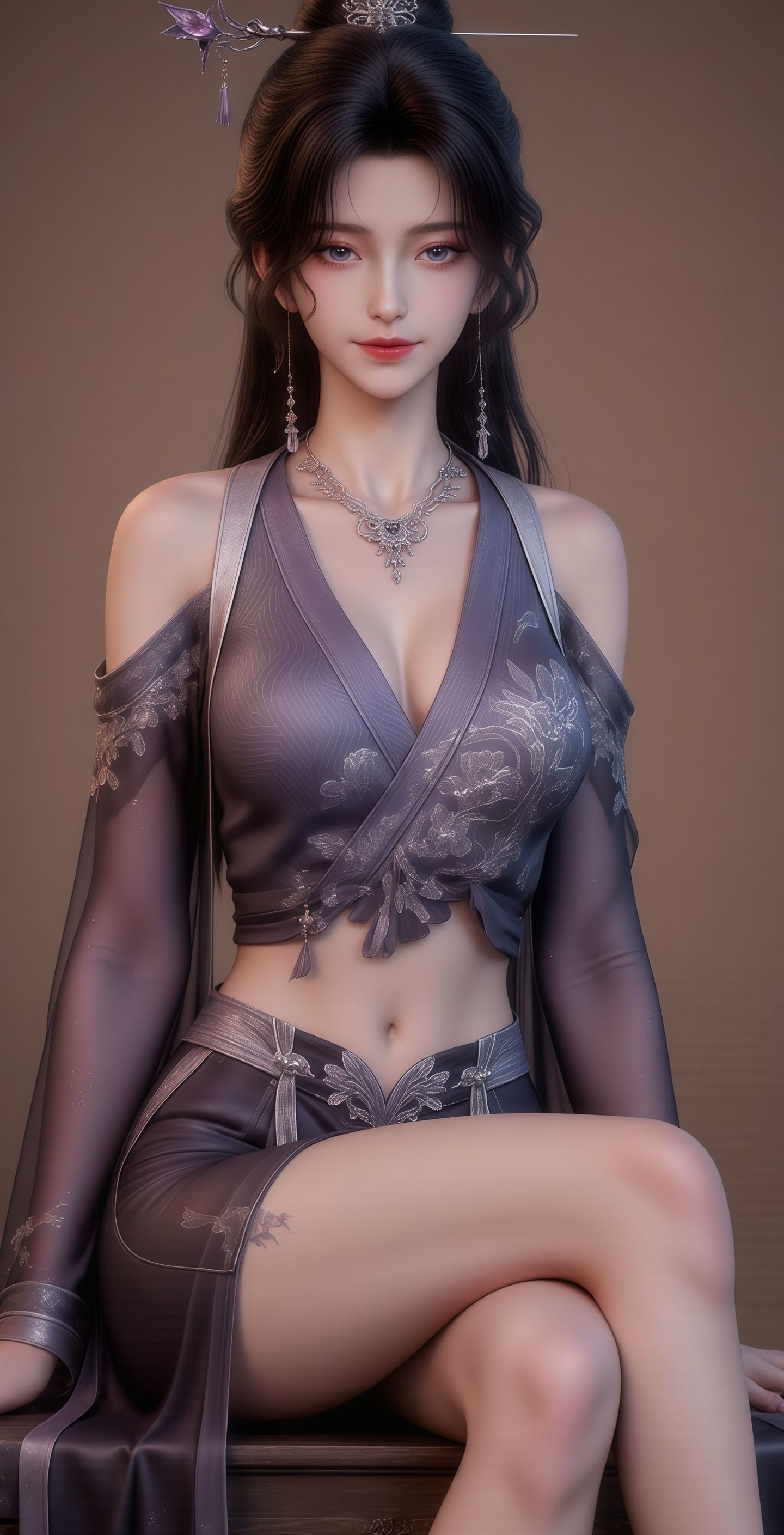 长春宫太上长老《剑来2》古装动漫国漫女神美女高清手机壁纸,第4张