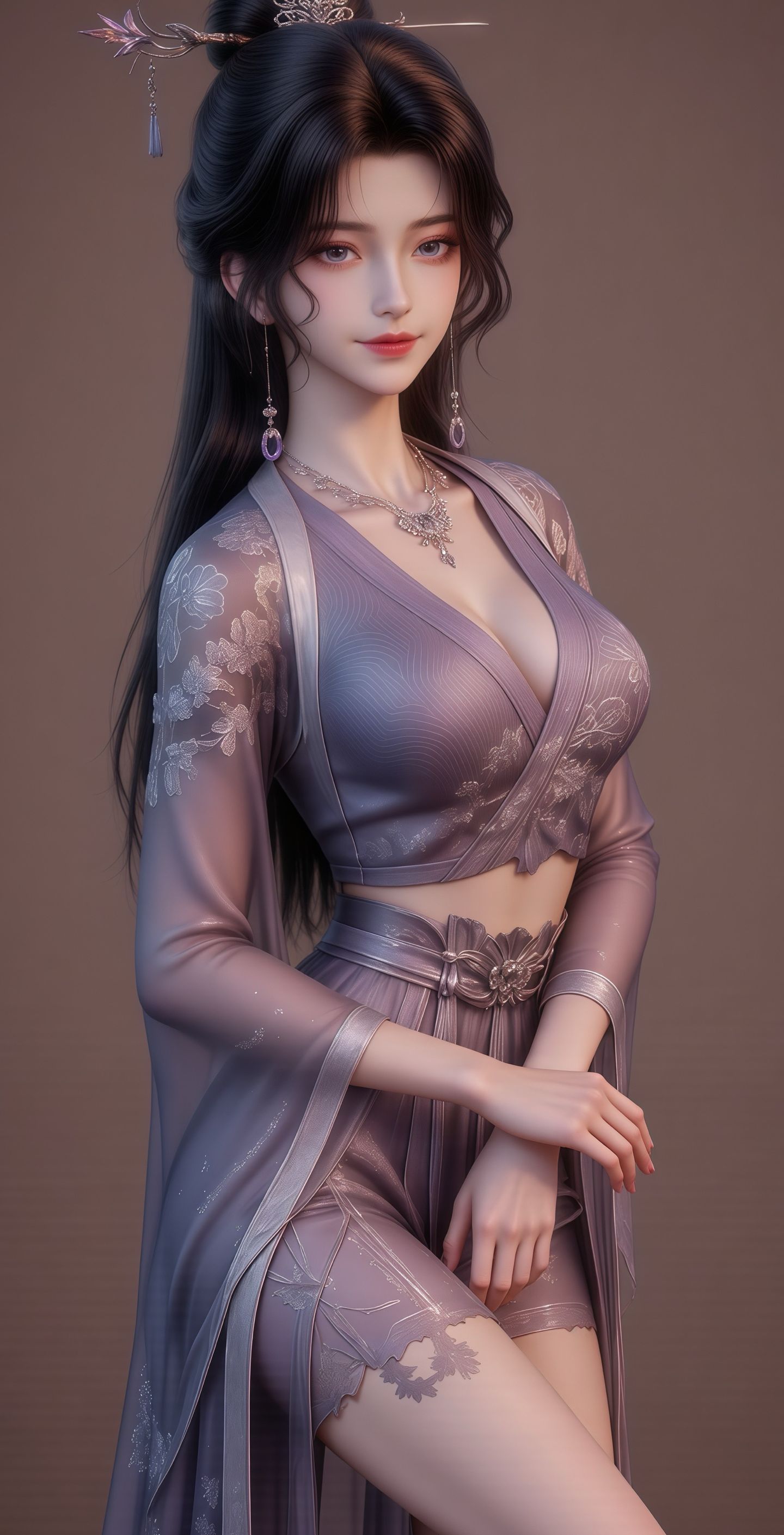 长春宫太上长老《剑来2》古装动漫国漫女神美女高清手机壁纸,第3张