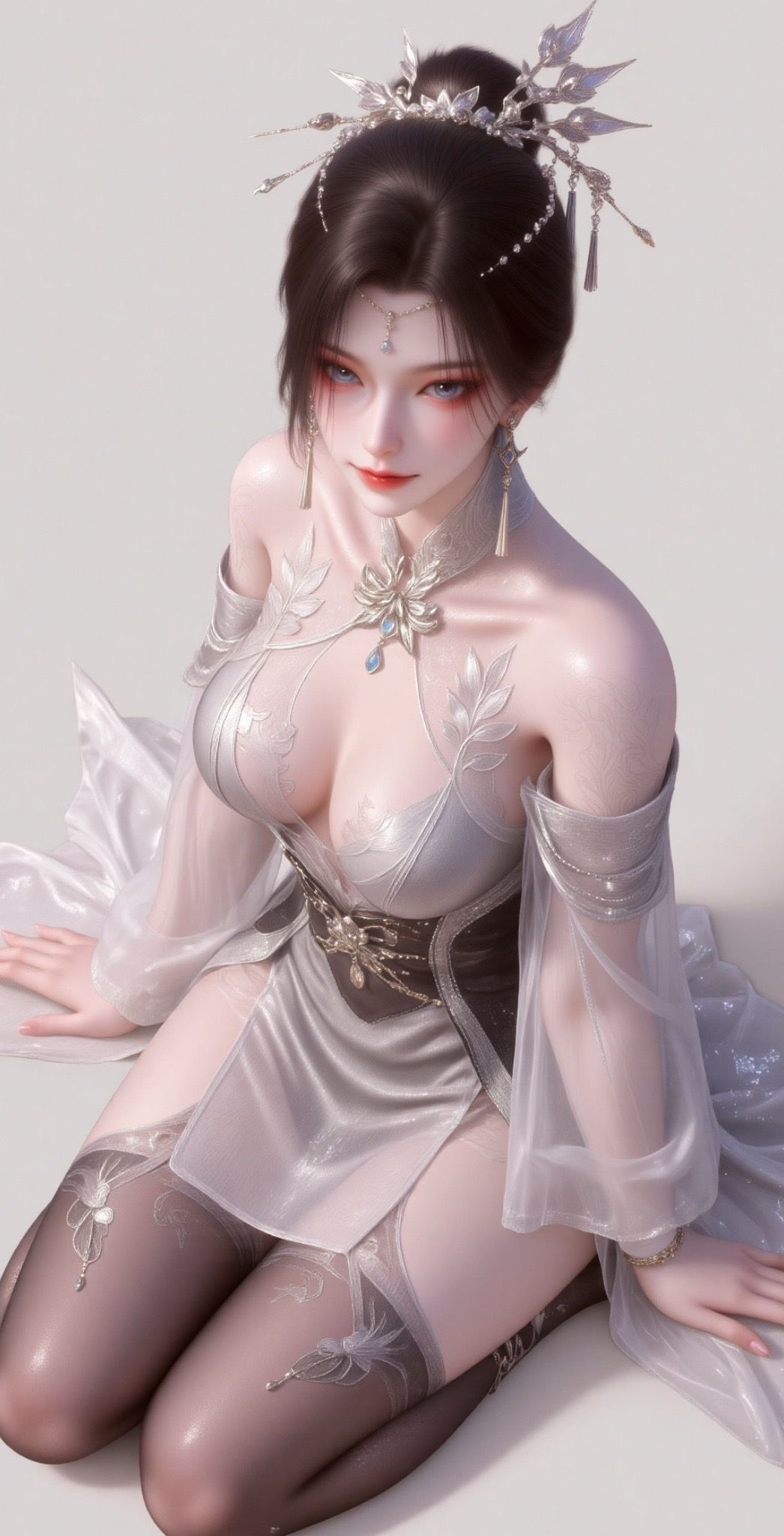 《神墓》南宫仙儿壁纸，二次元动漫国漫美女御姐壁纸，，黑丝袜,第2张