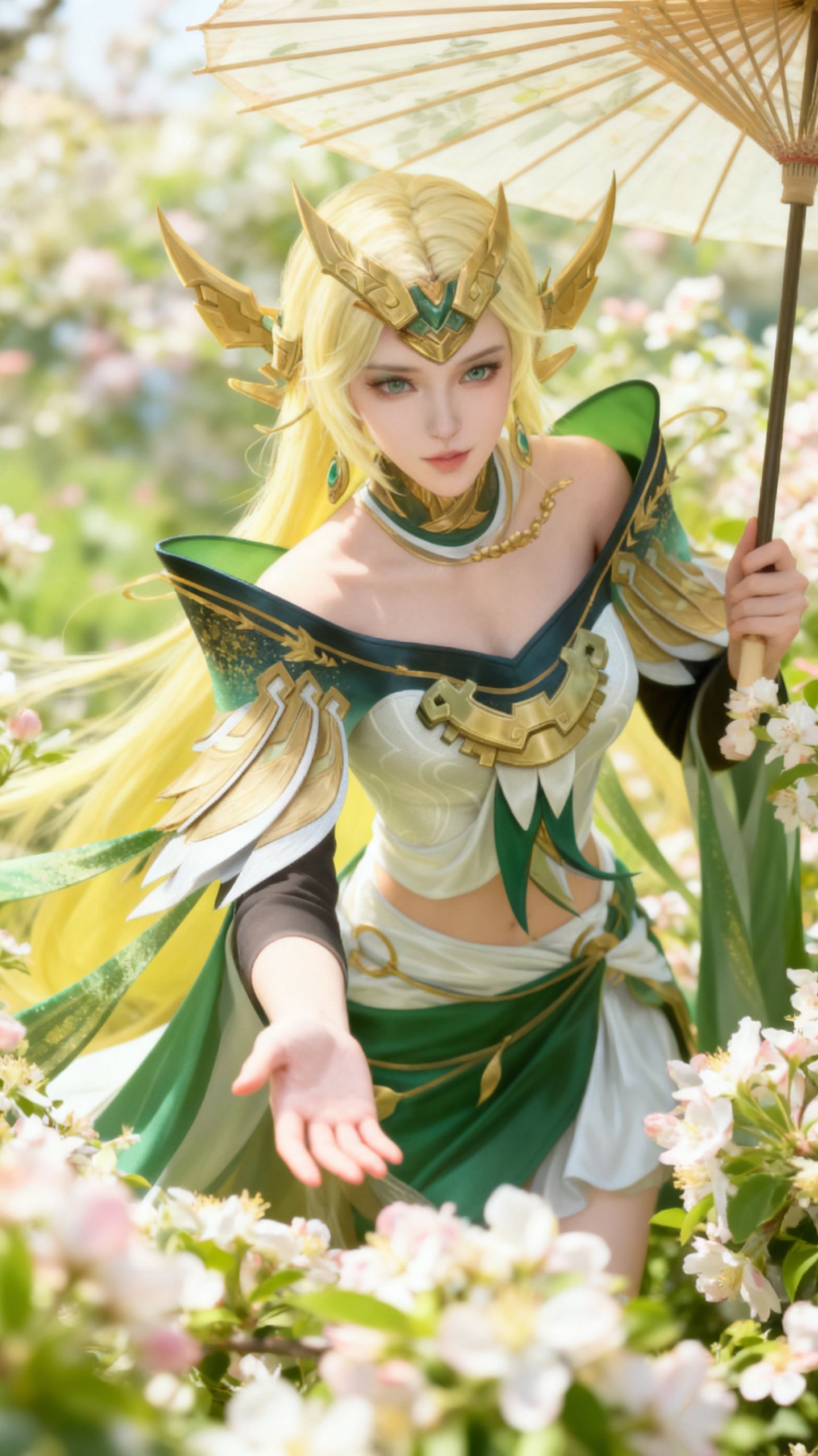 王者荣耀英雄花海二次元唯美壁纸，游戏角色大赏美图,第6张