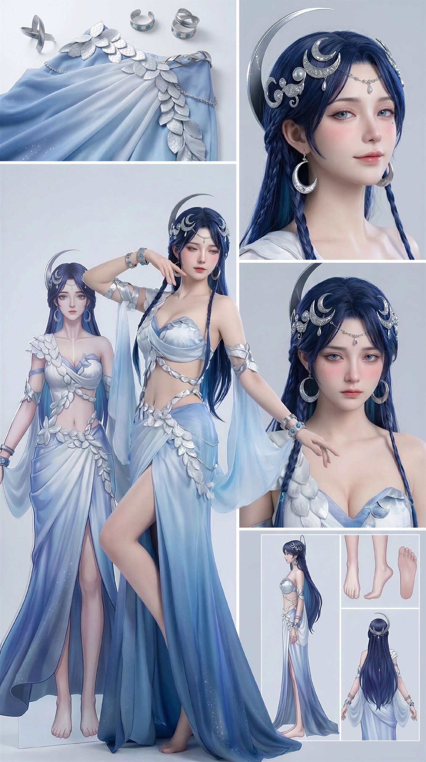 ai创作二次元cosplay王者荣耀海月，别说这类型还挺好看的，美图壁纸,第1张