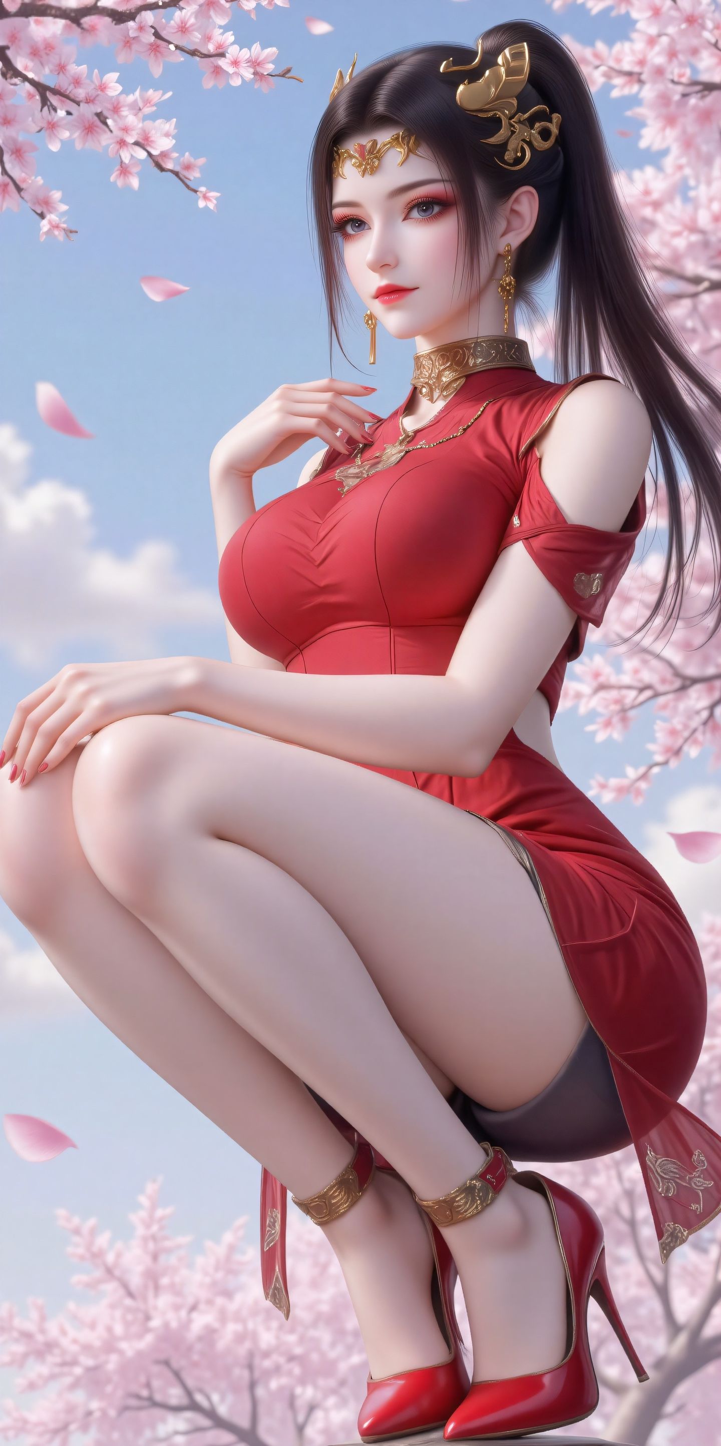 《斗破苍穹》美杜莎的腿真是要老命，动漫女主国漫女神美女壁纸，美腿大长腿,第1张