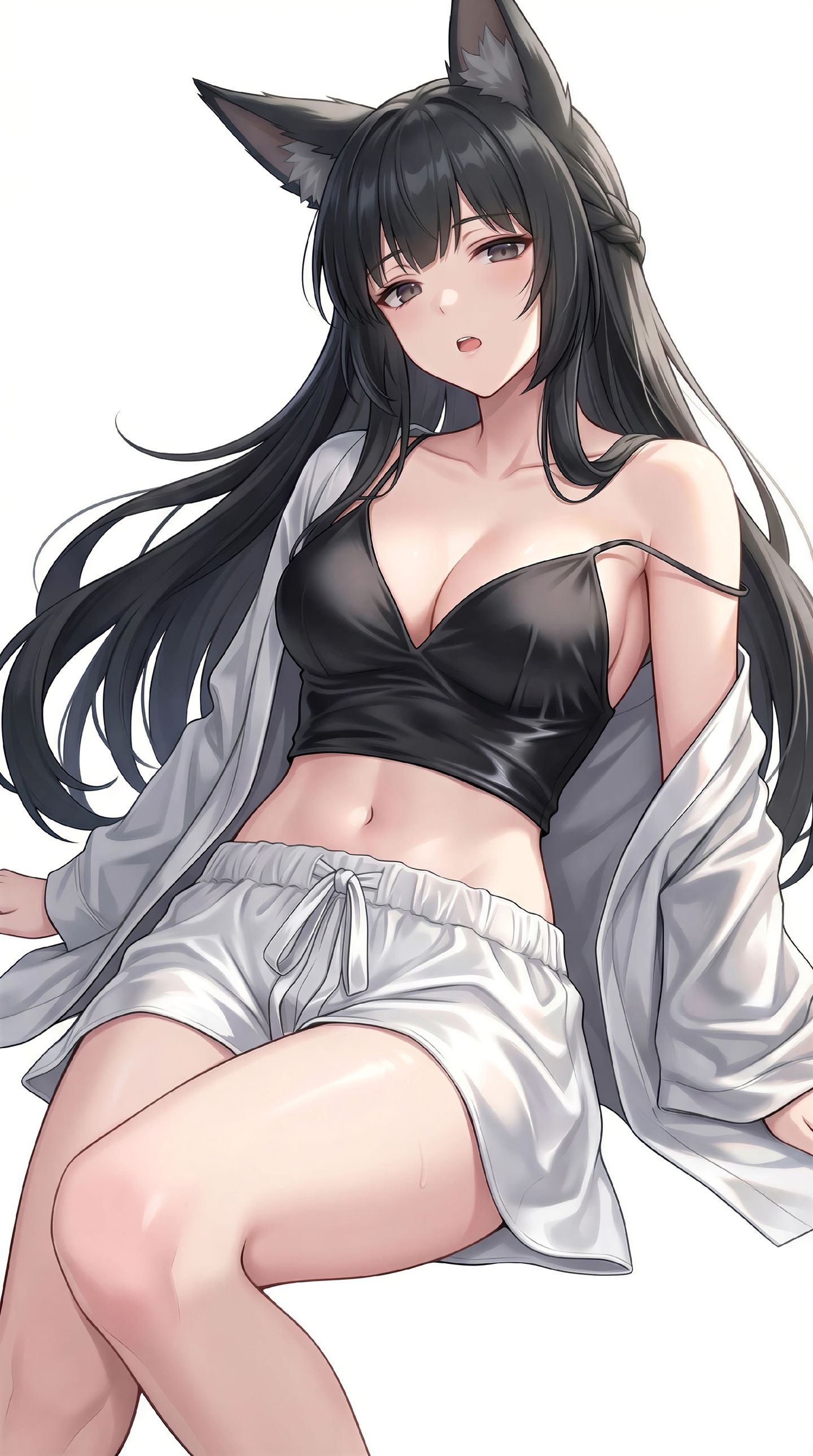 二次元游戏绝区零美女人物角色，睡衣皮衣睡眼朦胧,第3张