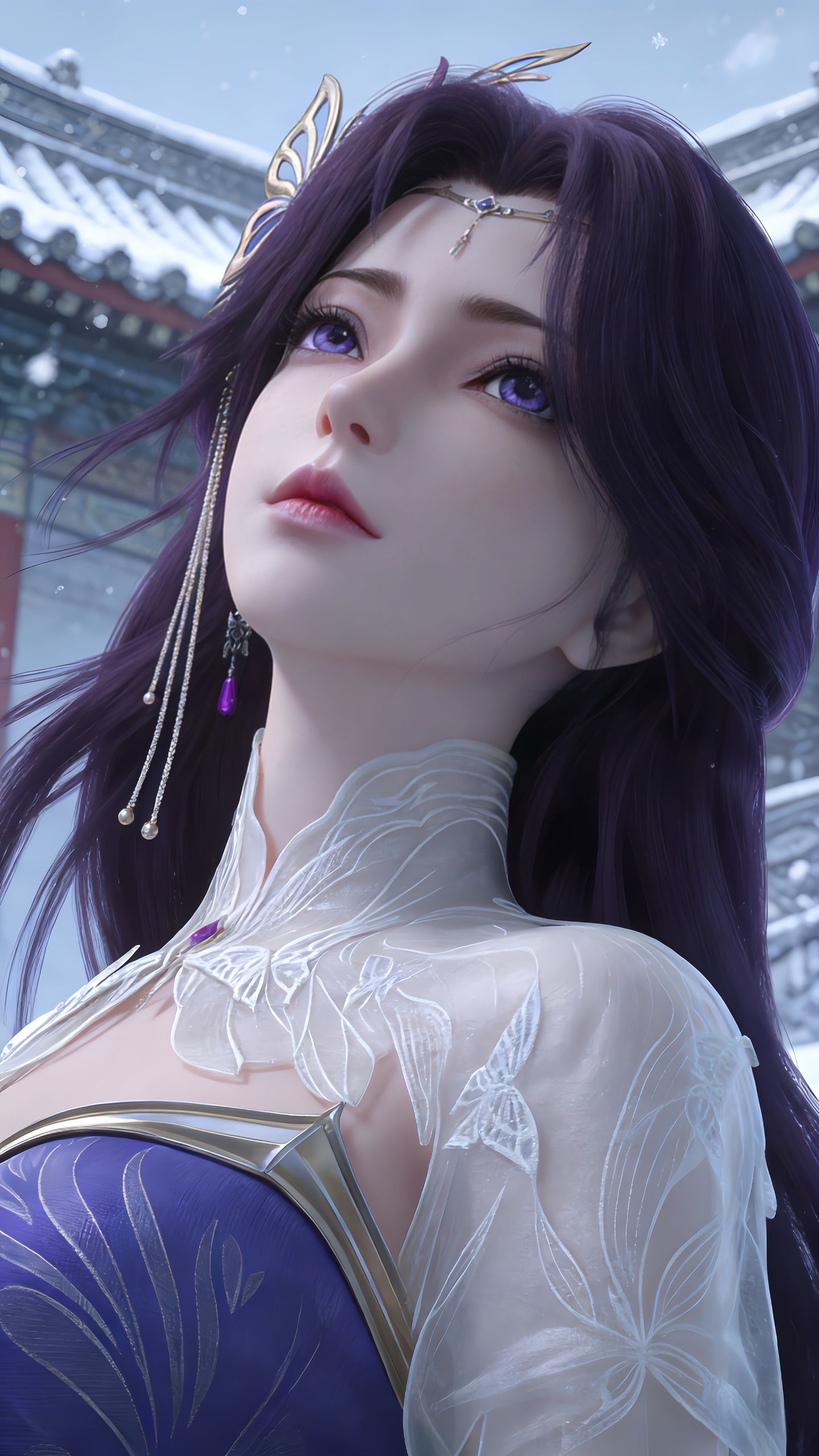 完美世界云曦国漫女主御姐，高颜值细节美感，动画动漫角色人物2K壁纸,第2张