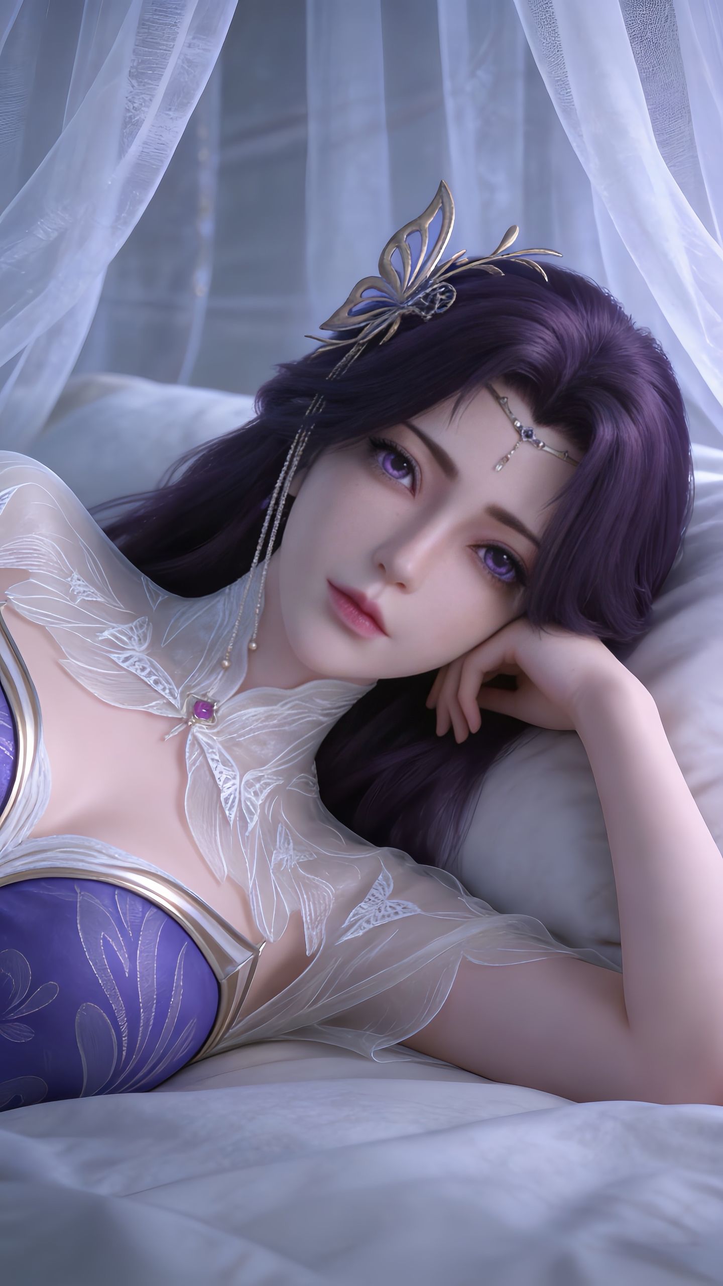 完美世界云曦国漫女主御姐，高颜值细节美感，动画动漫角色人物2K壁纸,第3张