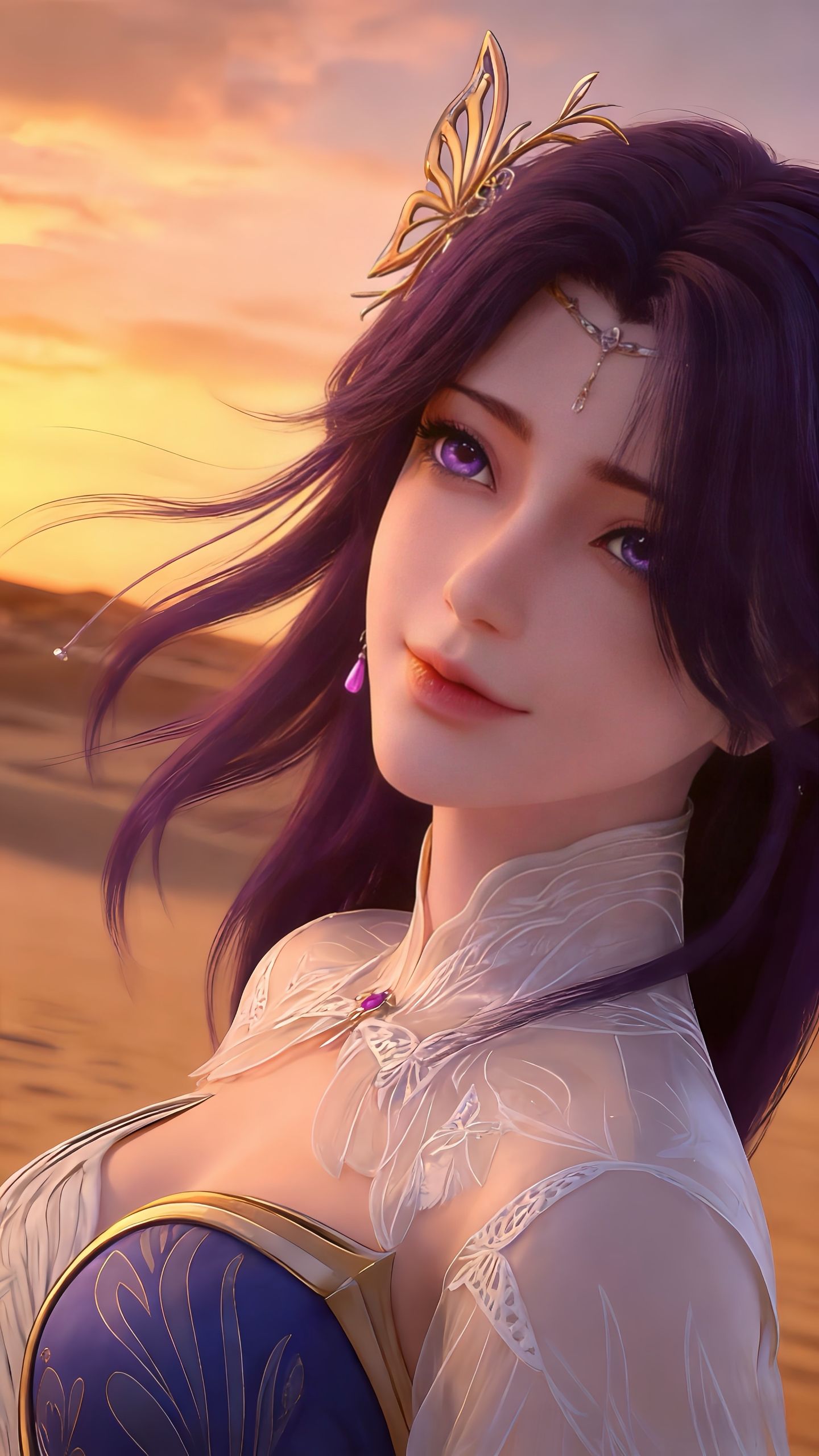 完美世界云曦国漫女主御姐，高颜值细节美感，动画动漫角色人物2K壁纸,第5张