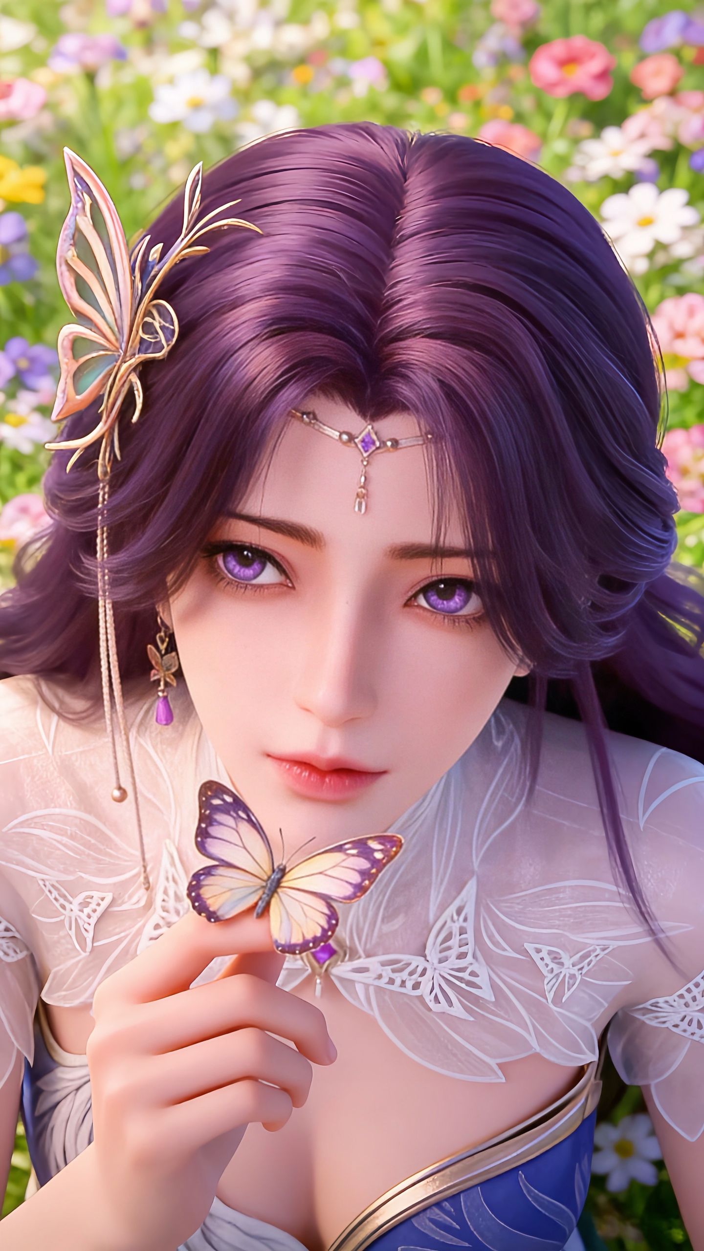 完美世界云曦国漫女主御姐，高颜值细节美感，动画动漫角色人物2K壁纸,第6张