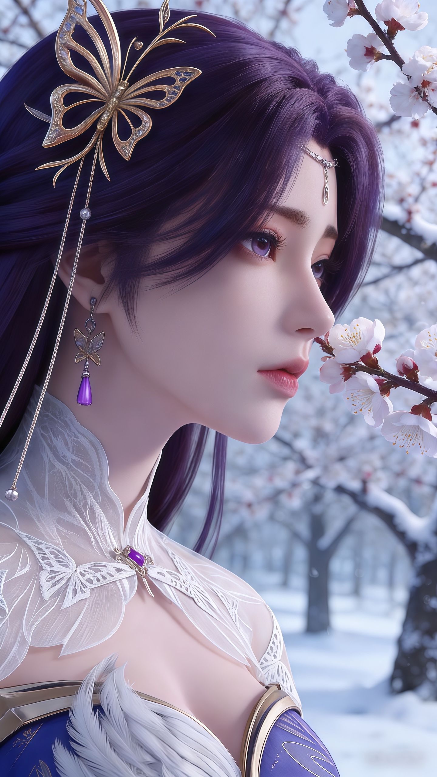 《完美世界》云曦动漫国漫美女御姐，高颜值细节美感手机壁纸,第3张