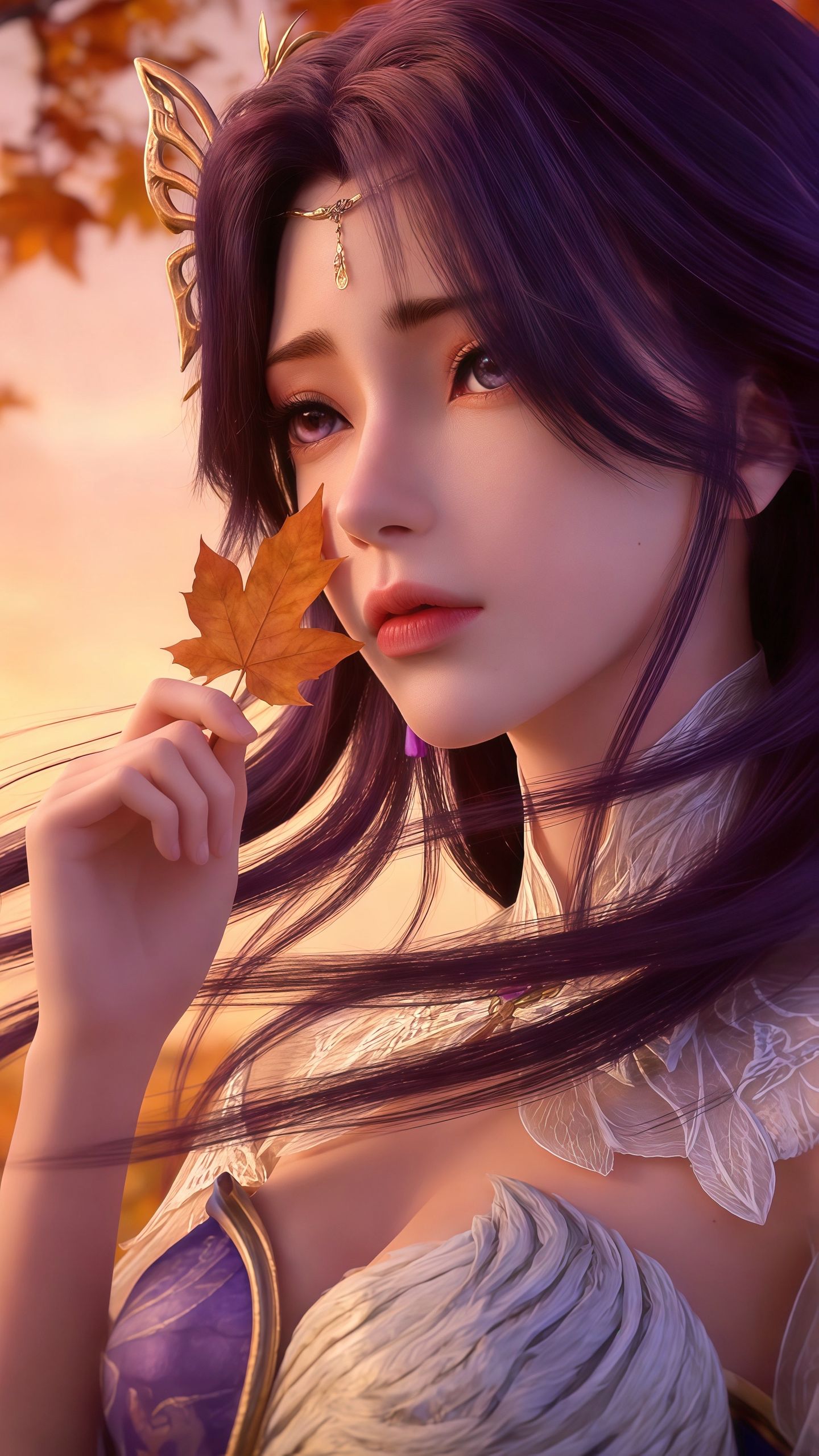 《完美世界》云曦动漫国漫美女御姐，高颜值细节美感手机壁纸,第8张