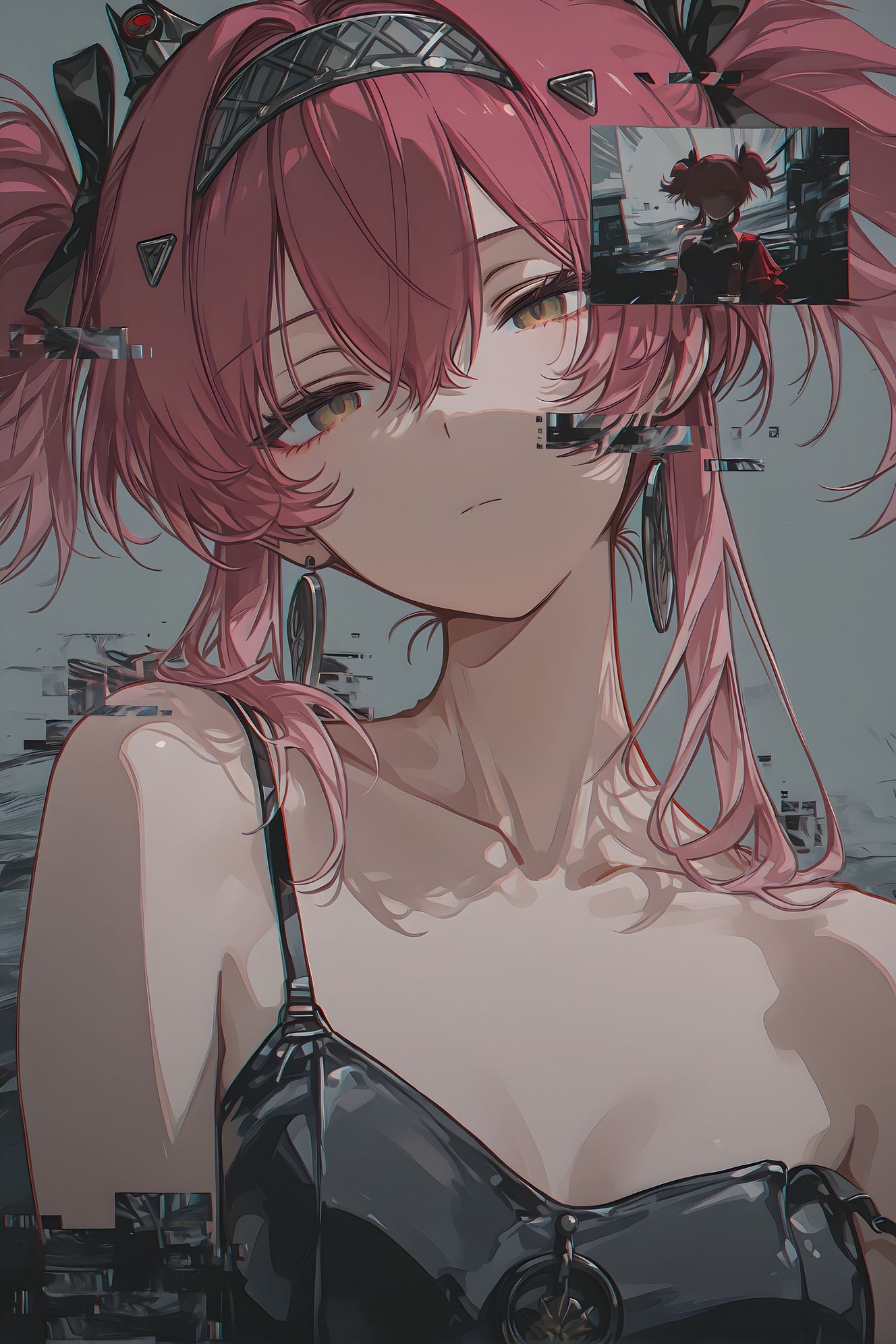 叠影美感，二次元游戏鸣潮角色人物ai绘画高清壁纸图片福利,第5张