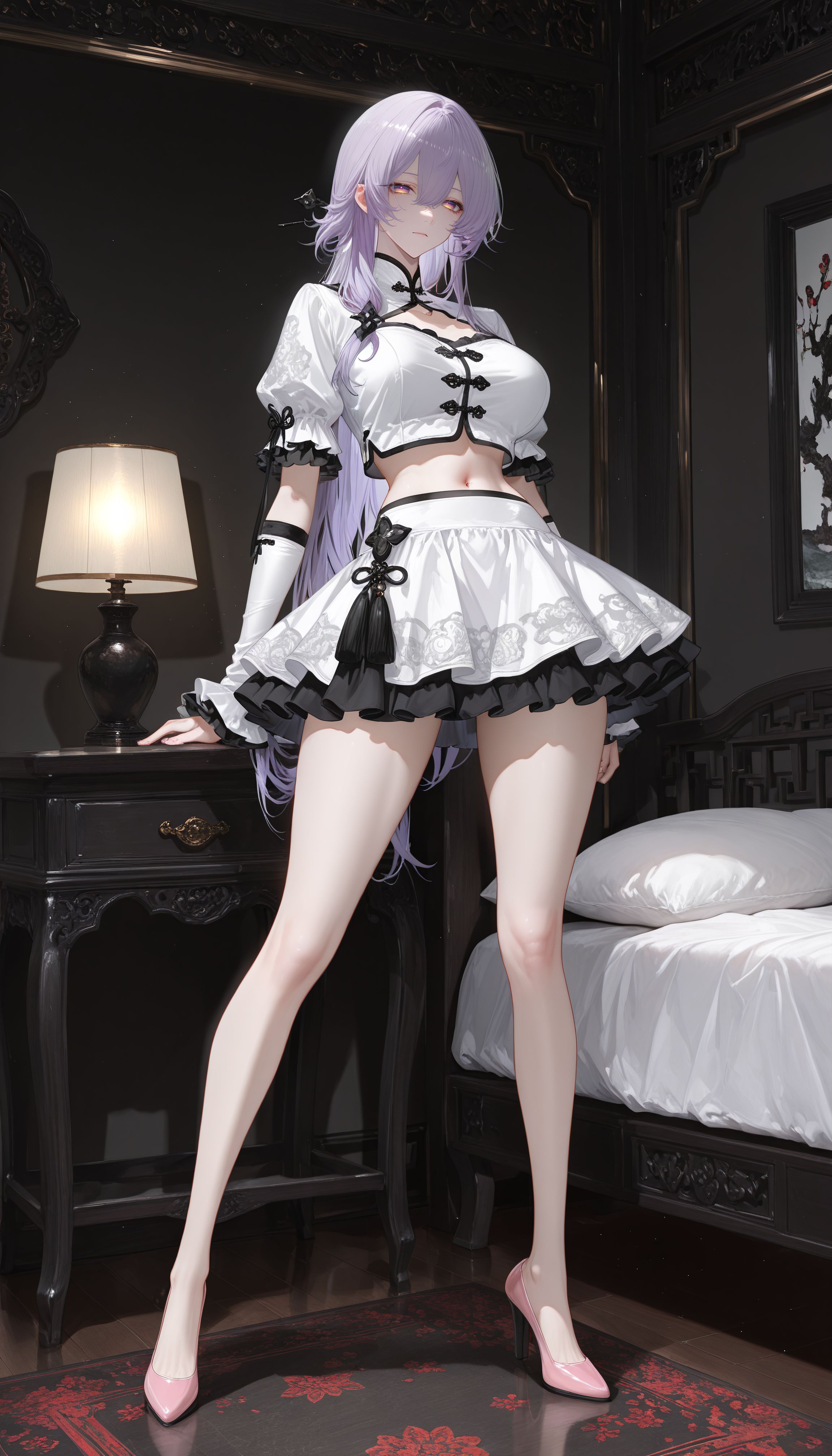 《崩坏星穹铁道》黑天鹅、知更鸟，二次元女仆装高跟鞋大长腿美感十足,第2张