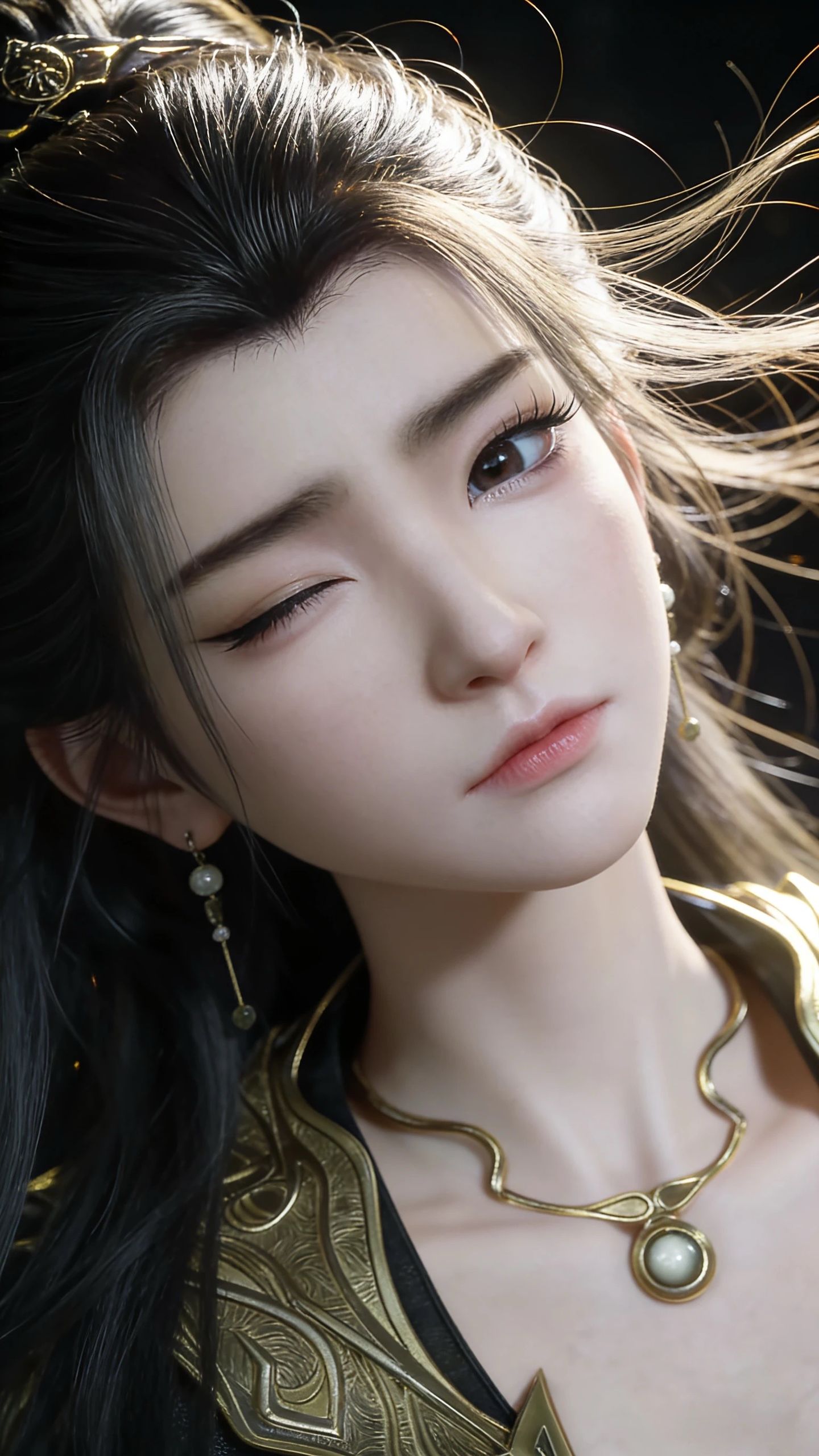 凡人修仙传燕茹嫣调皮可爱比耶，反差感AI创作,第5张