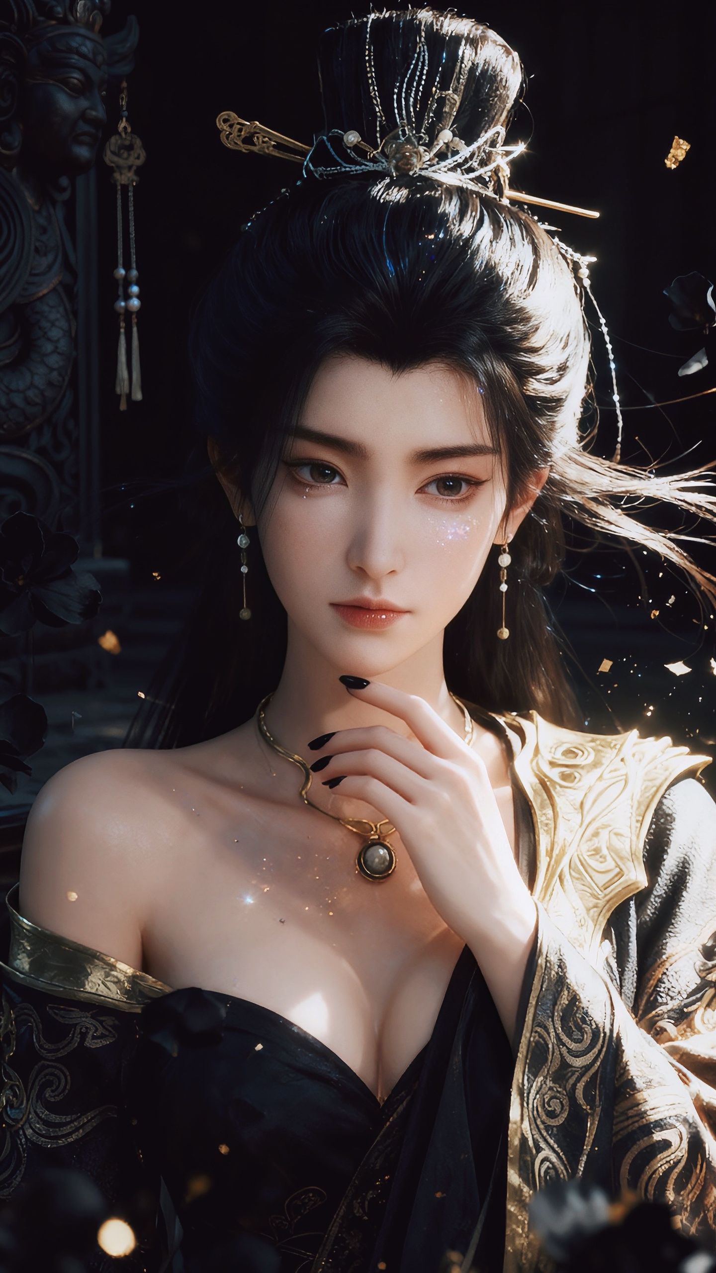凡人修仙传燕如嫣写实版AI创作，动漫国漫福利手机壁纸锁屏,第1张