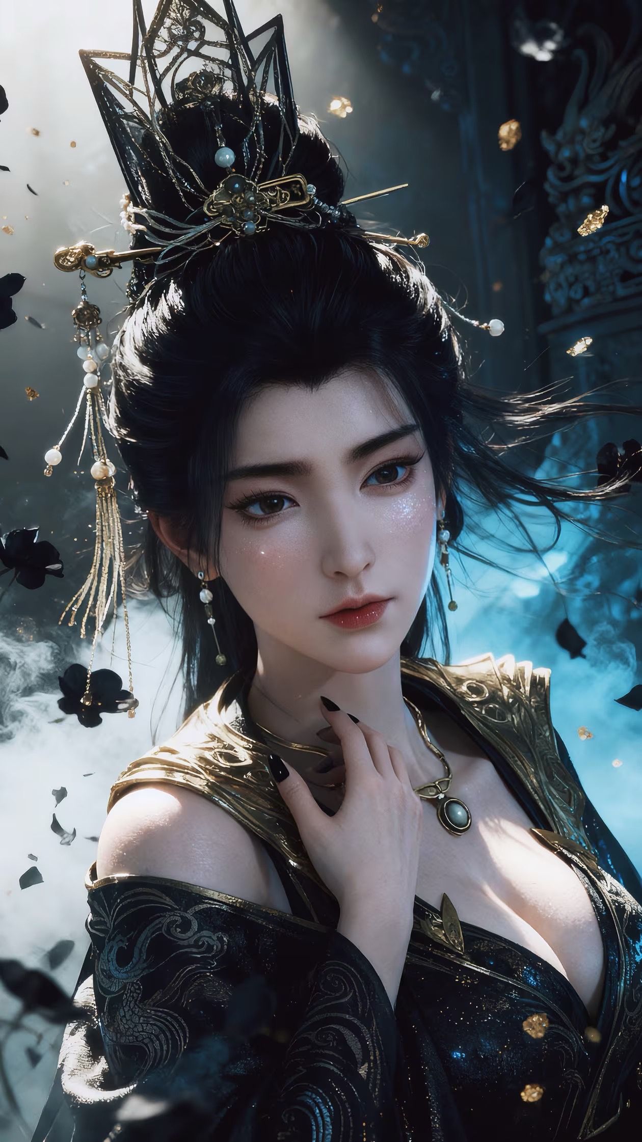 凡人修仙传燕如嫣写实版AI创作，动漫国漫福利手机壁纸锁屏,第3张