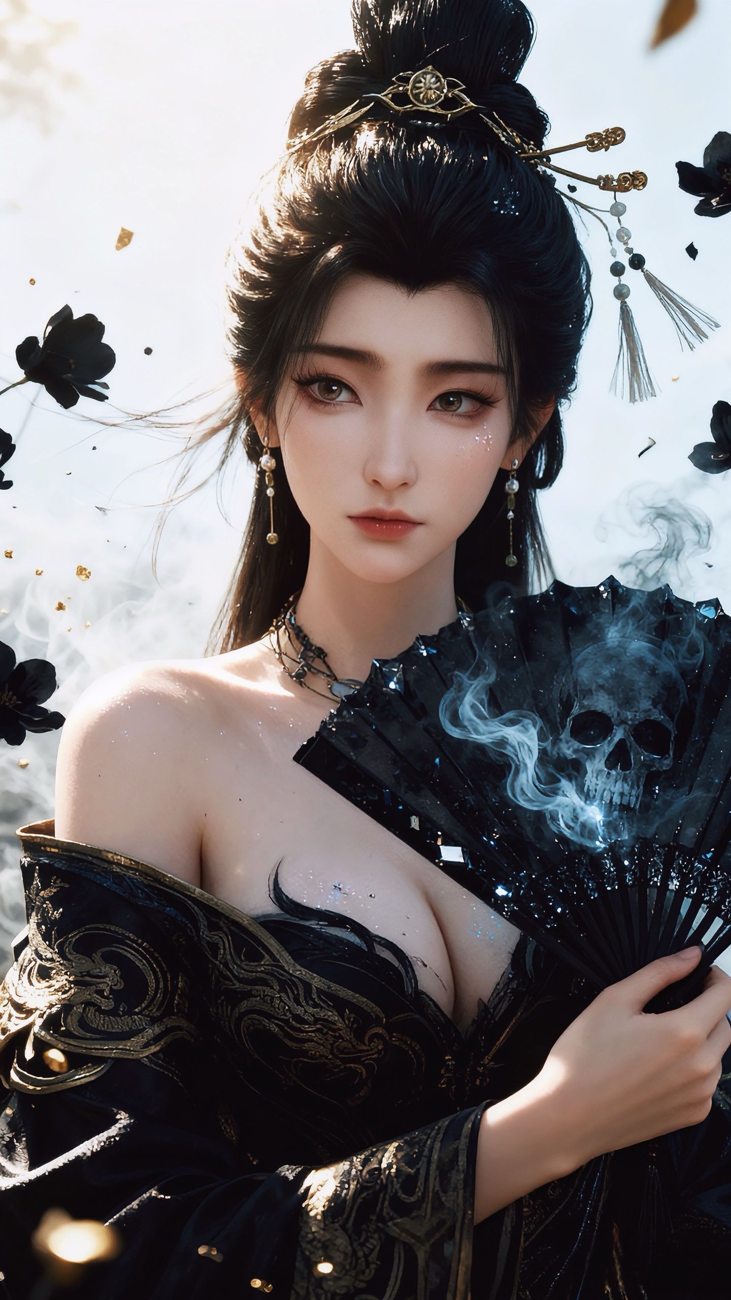 凡人修仙传燕如嫣写实版AI创作，动漫国漫福利手机壁纸锁屏,第7张