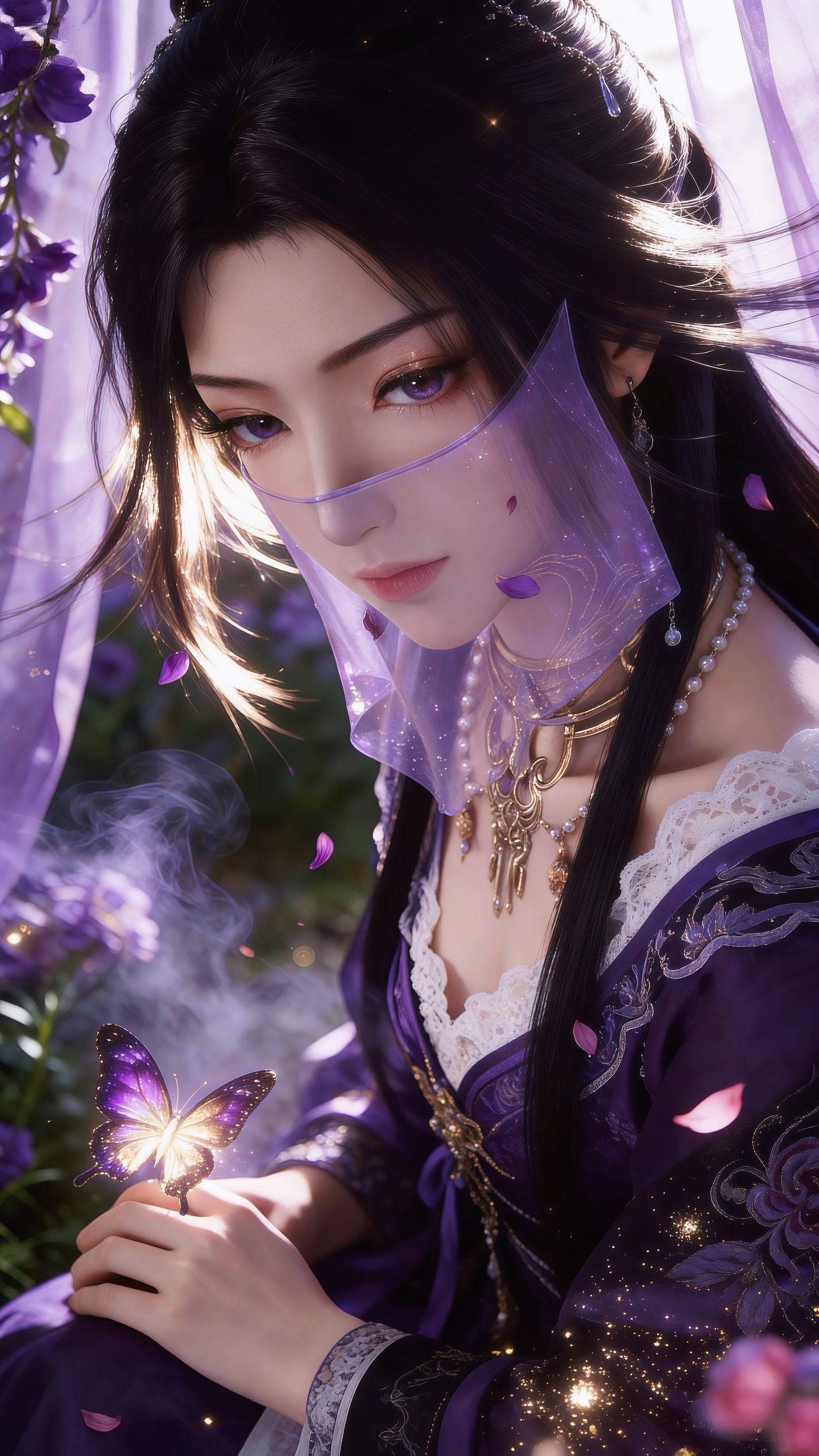 凡人修仙传紫灵国漫壁纸美图，古风古装动漫美女，仙侠修仙动画,第2张