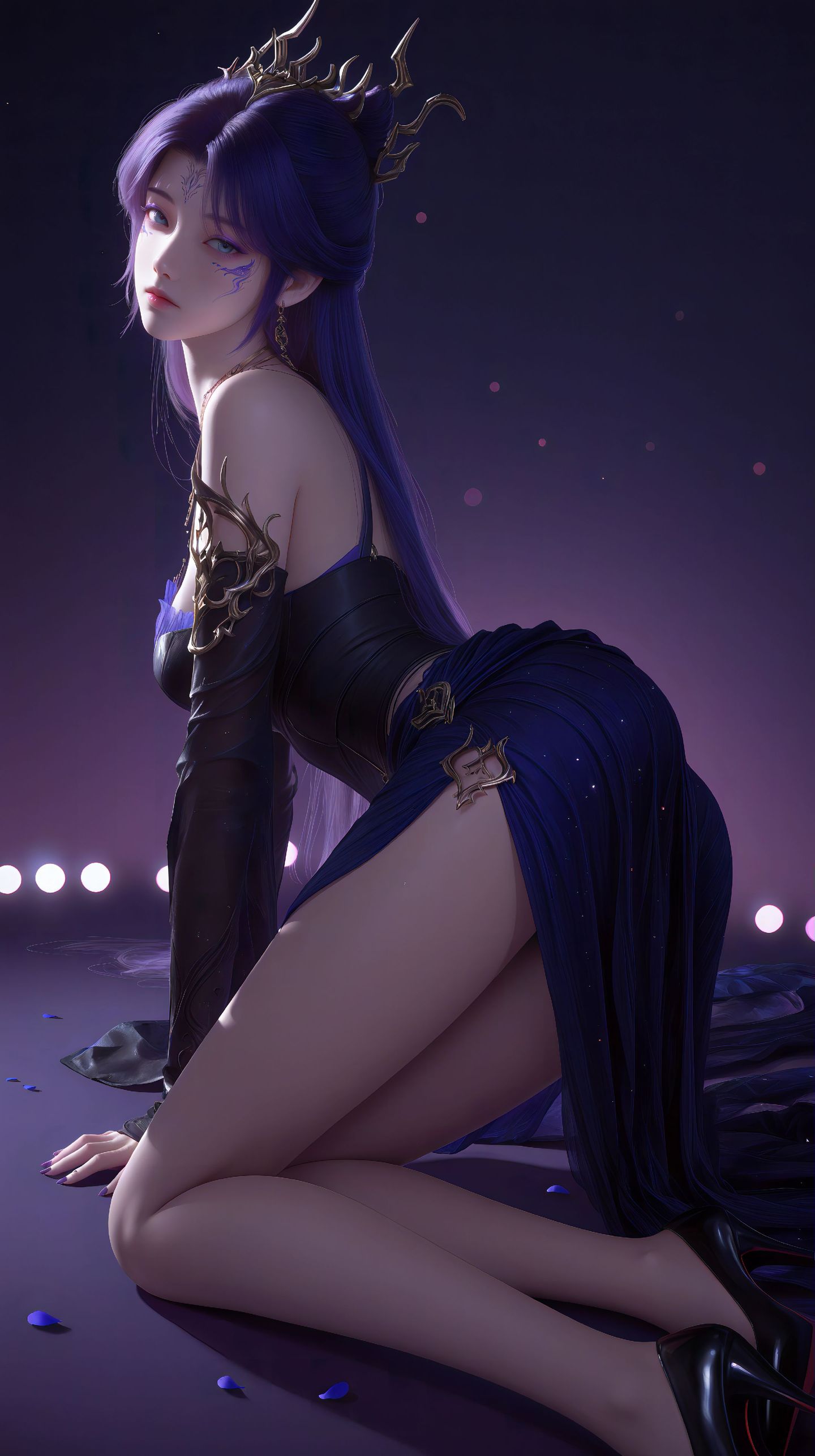 黑化梦可儿动漫美女图集超清壁纸，大长腿御姐,第11张