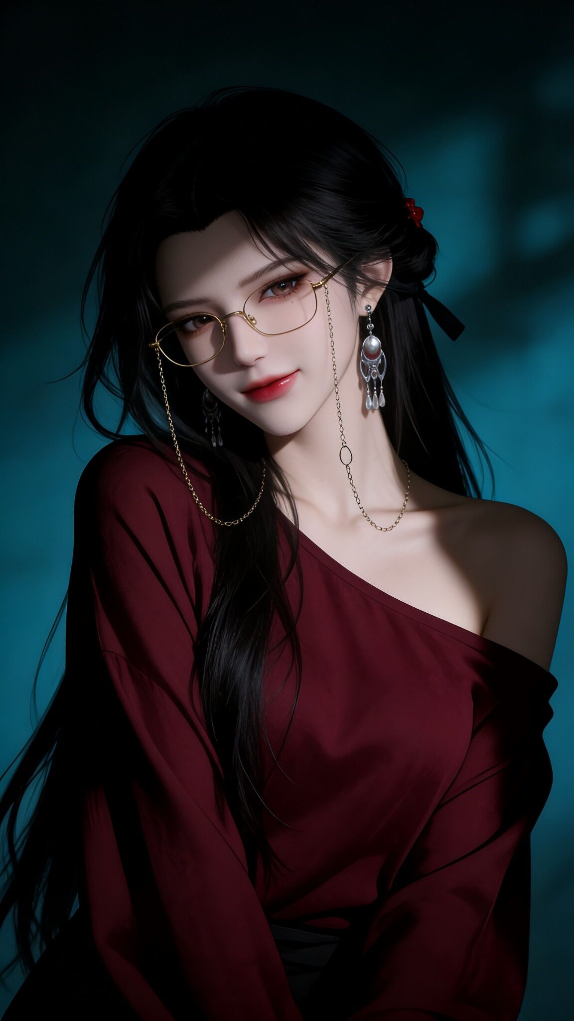 动画《仙逆》柳眉现代穿搭御姐版，动漫国漫美女走进现实AI绘画,第3张