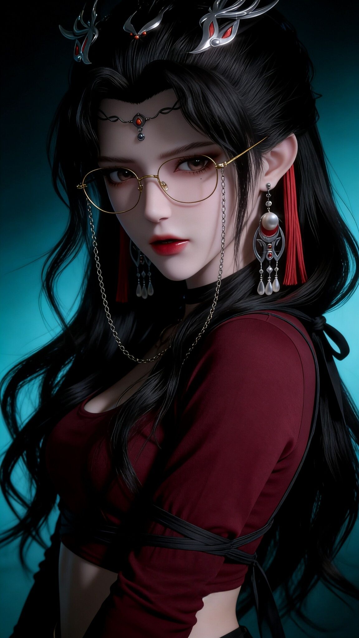 动画《仙逆》柳眉现代穿搭御姐版，动漫国漫美女走进现实AI绘画,第4张