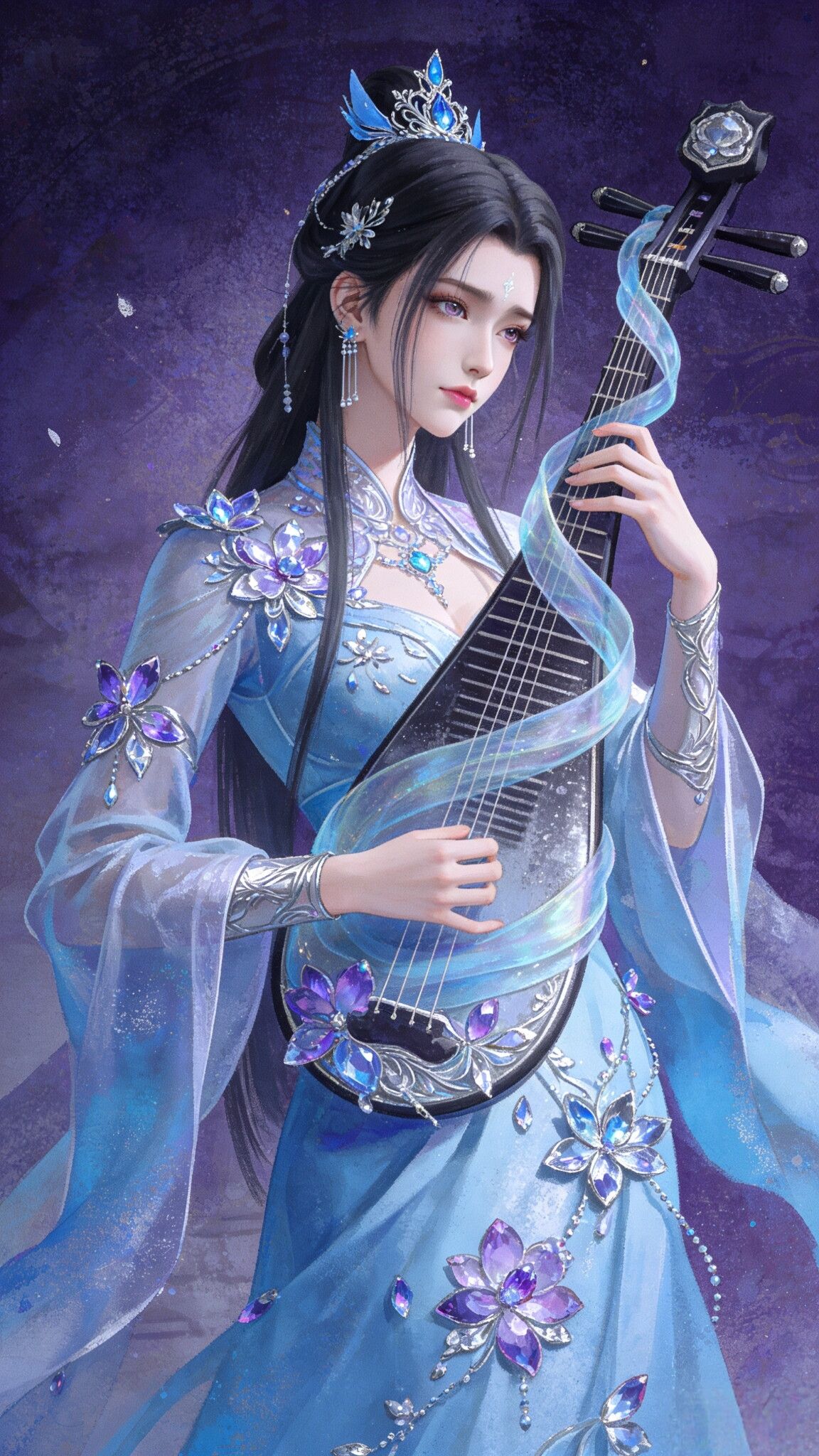 《诛仙》陆雪琪精选唯美细节饱满手机壁纸锁屏，动画国漫古风仙侠美女,第1张