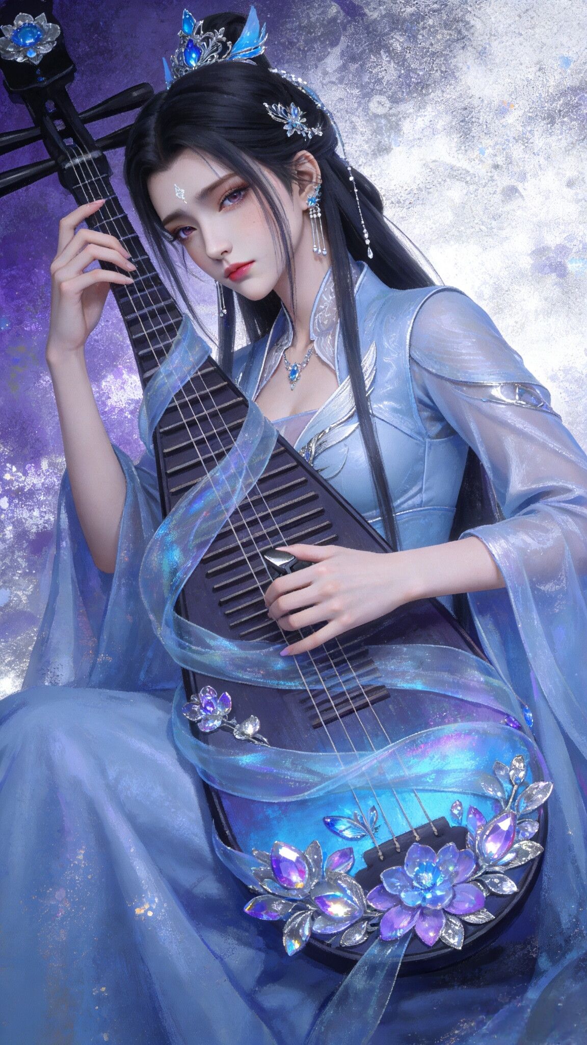 《诛仙》陆雪琪精选唯美细节饱满手机壁纸锁屏，动画国漫古风仙侠美女,第2张