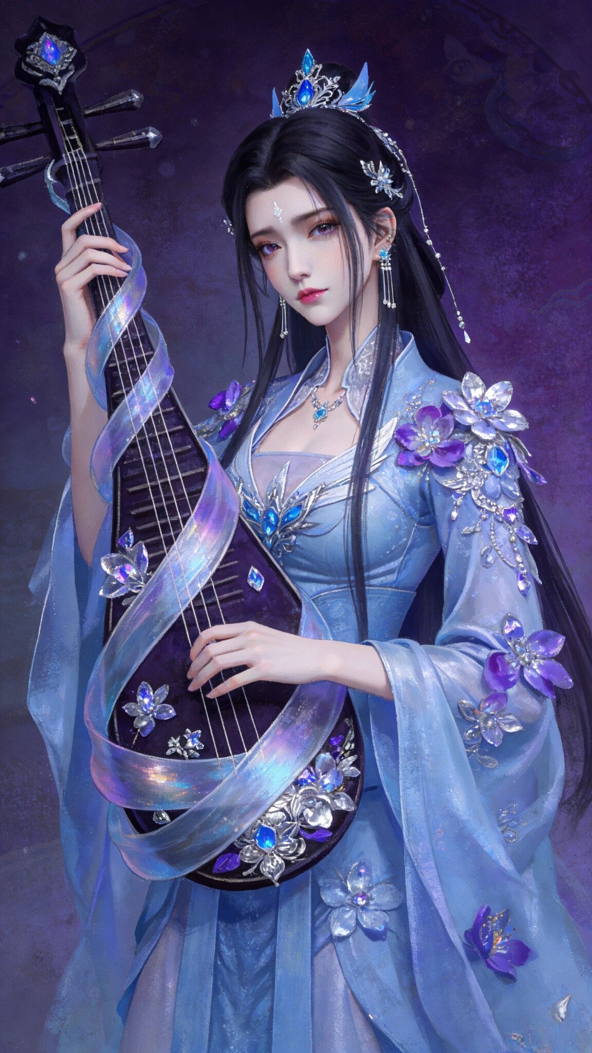 《诛仙》陆雪琪精选唯美细节饱满手机壁纸锁屏，动画国漫古风仙侠美女,第4张