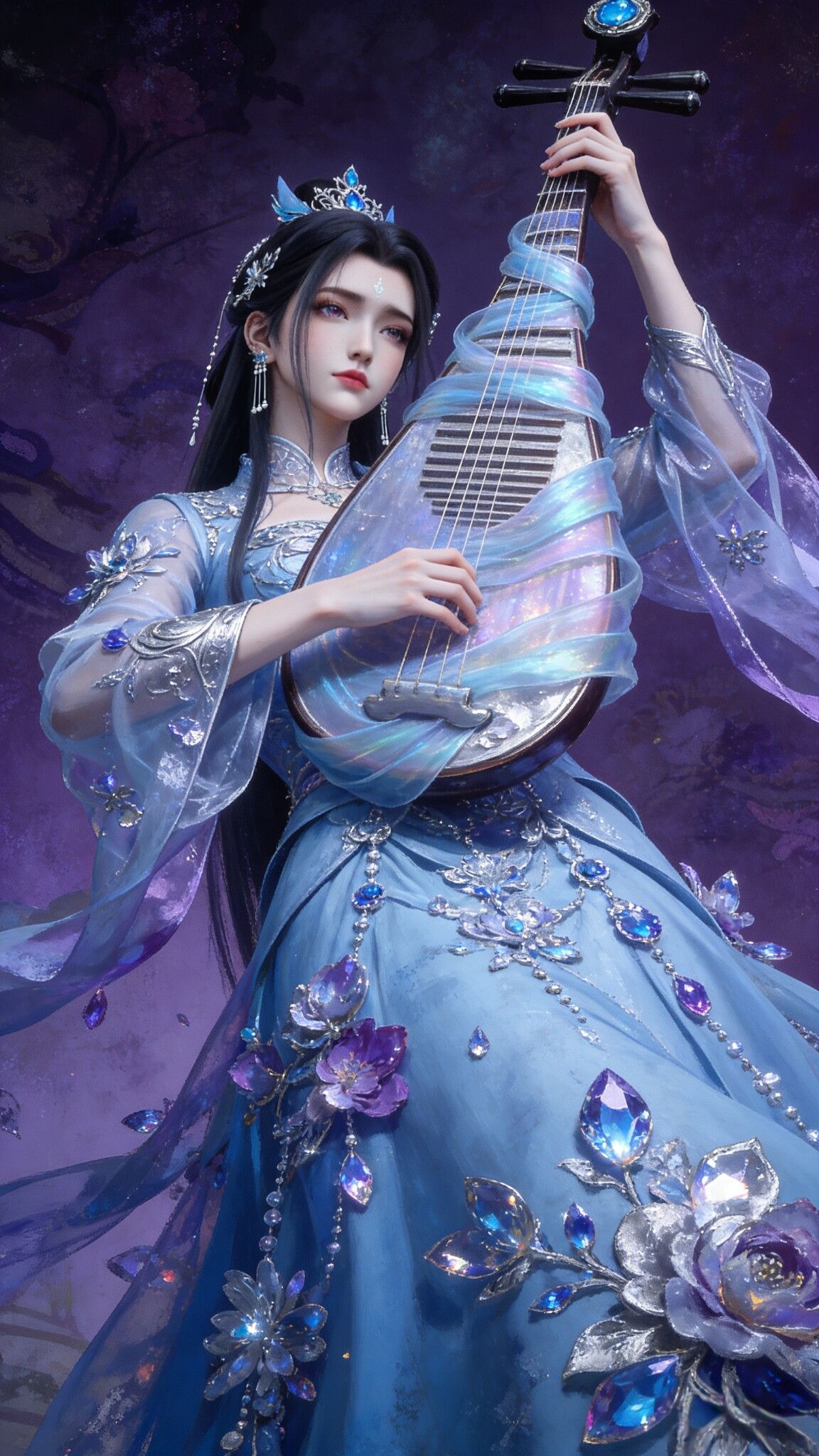 《诛仙》陆雪琪精选唯美细节饱满手机壁纸锁屏，动画国漫古风仙侠美女,第3张