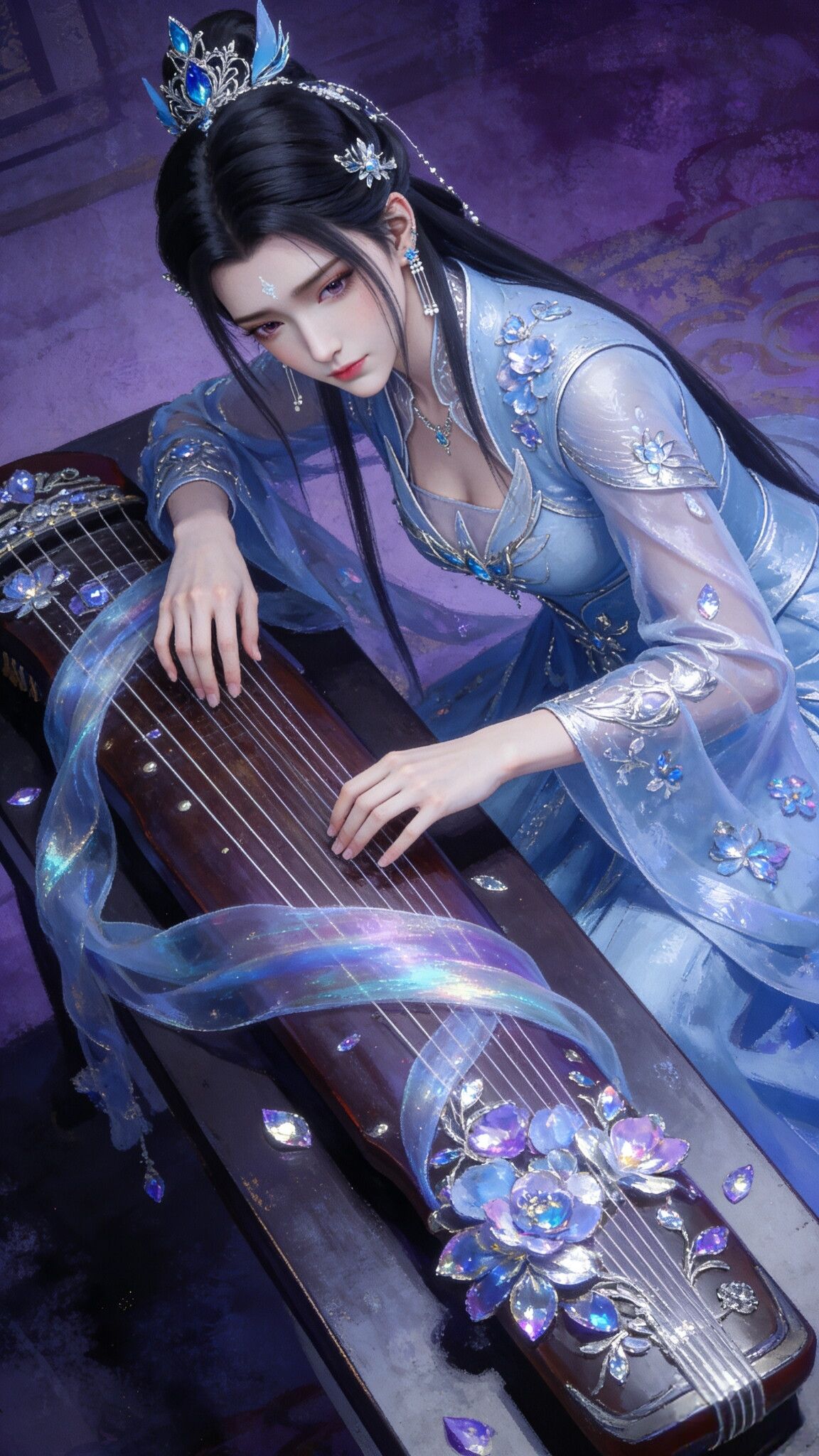 《诛仙》陆雪琪精选唯美细节饱满手机壁纸锁屏，动画国漫古风仙侠美女,第5张