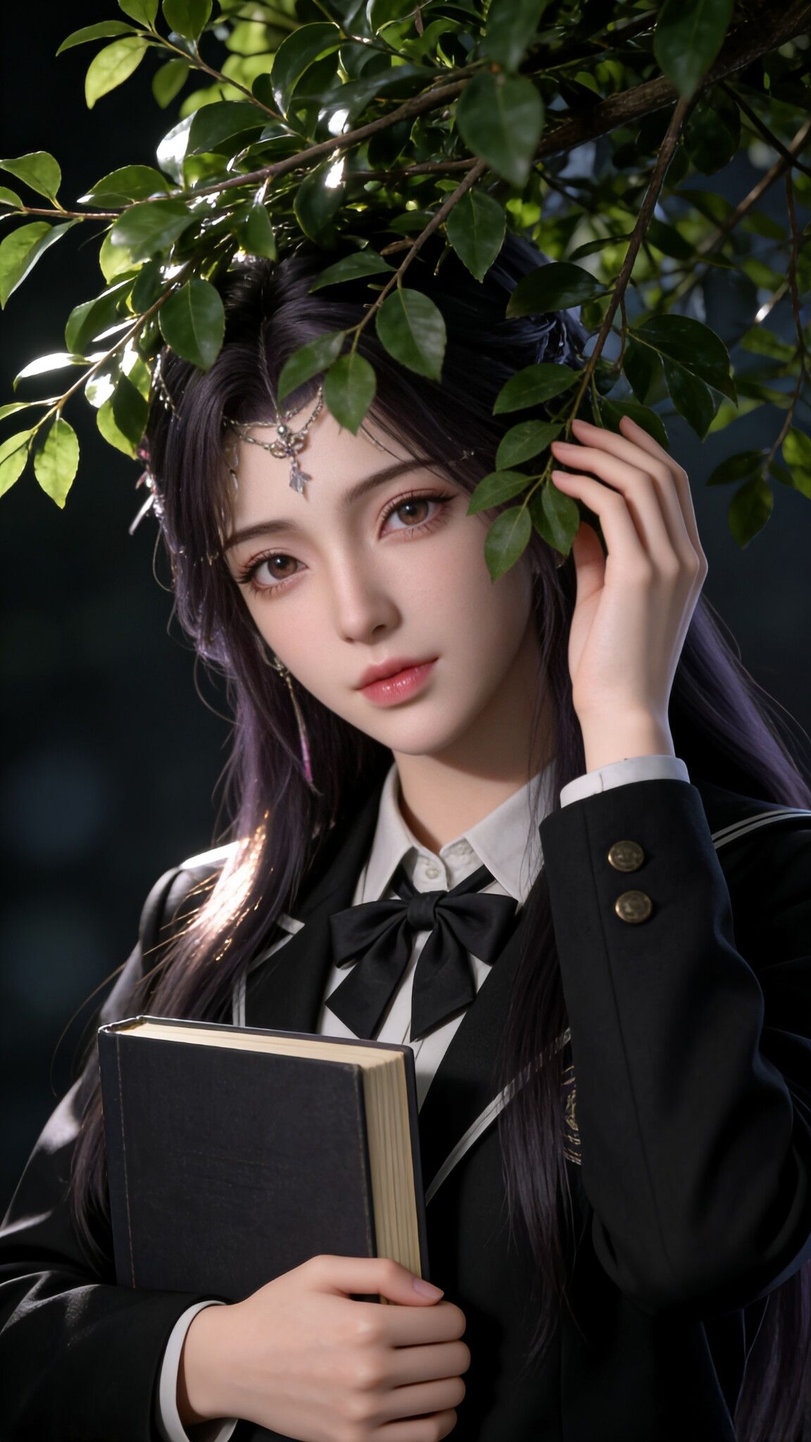 完美世界云曦学生装写实，氛围感高级唯美，动漫走进现实了~,第2张