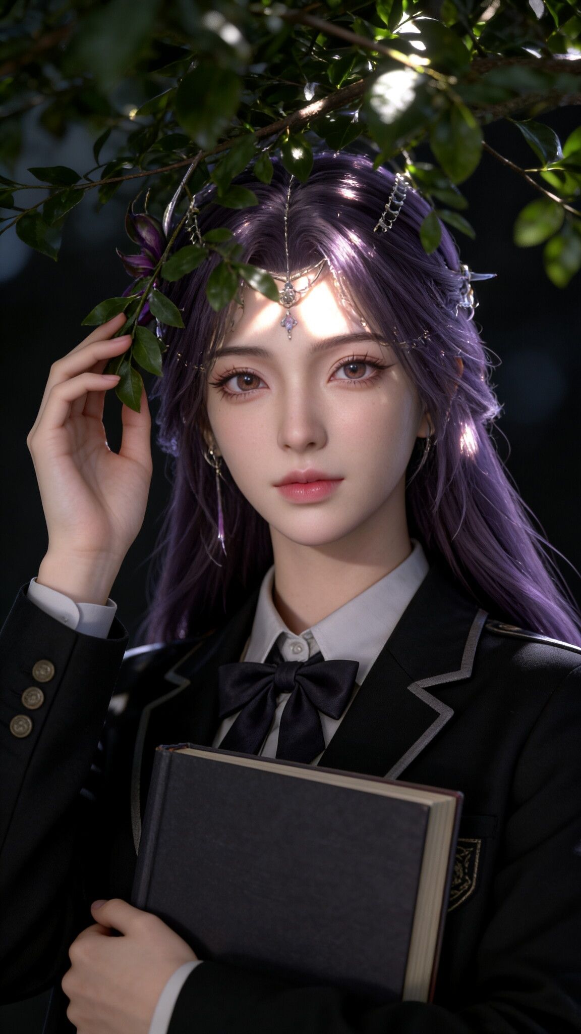 完美世界云曦学生装写实，氛围感高级唯美，动漫走进现实了~,第4张