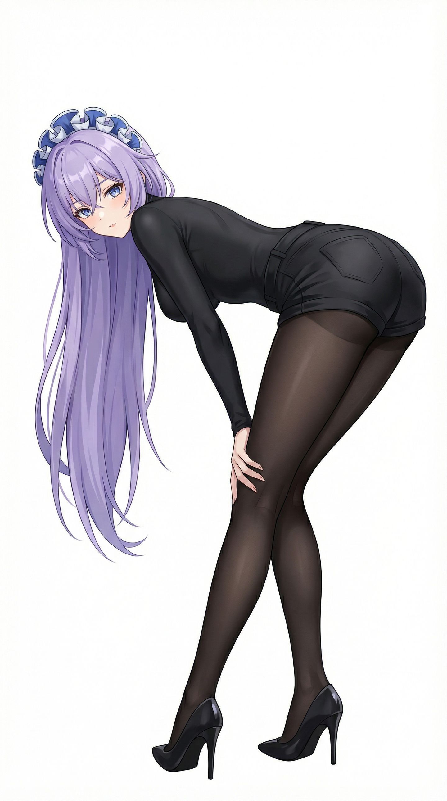 卡提希娅和坎特蕾拉打包带走，二次元游戏鸣潮御姐，黑丝袜裤袜大长腿高跟鞋福利,第2张