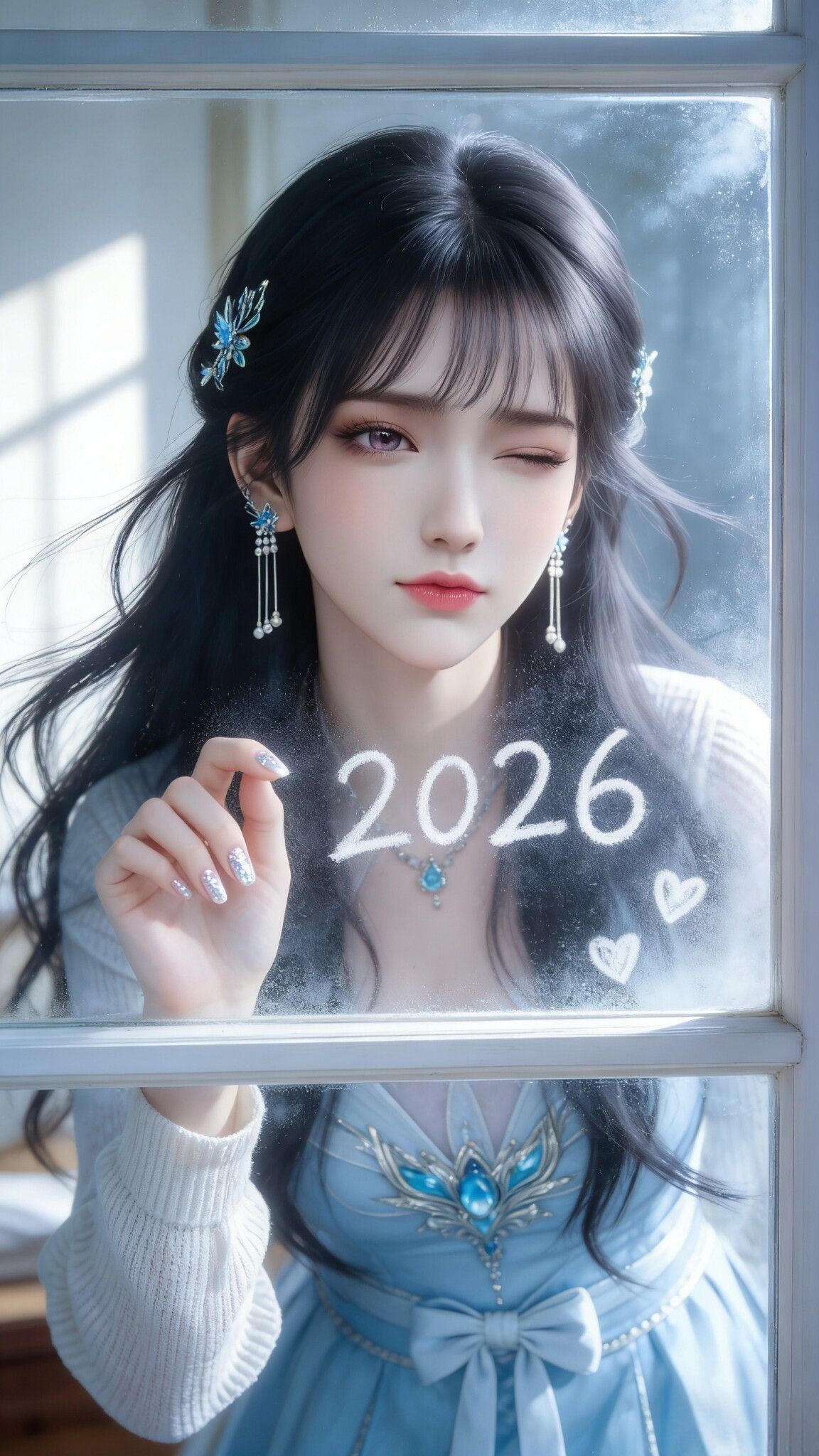 诛仙陆雪琪现代居家换装带你跨年2026，美翻也太好看了,第1张