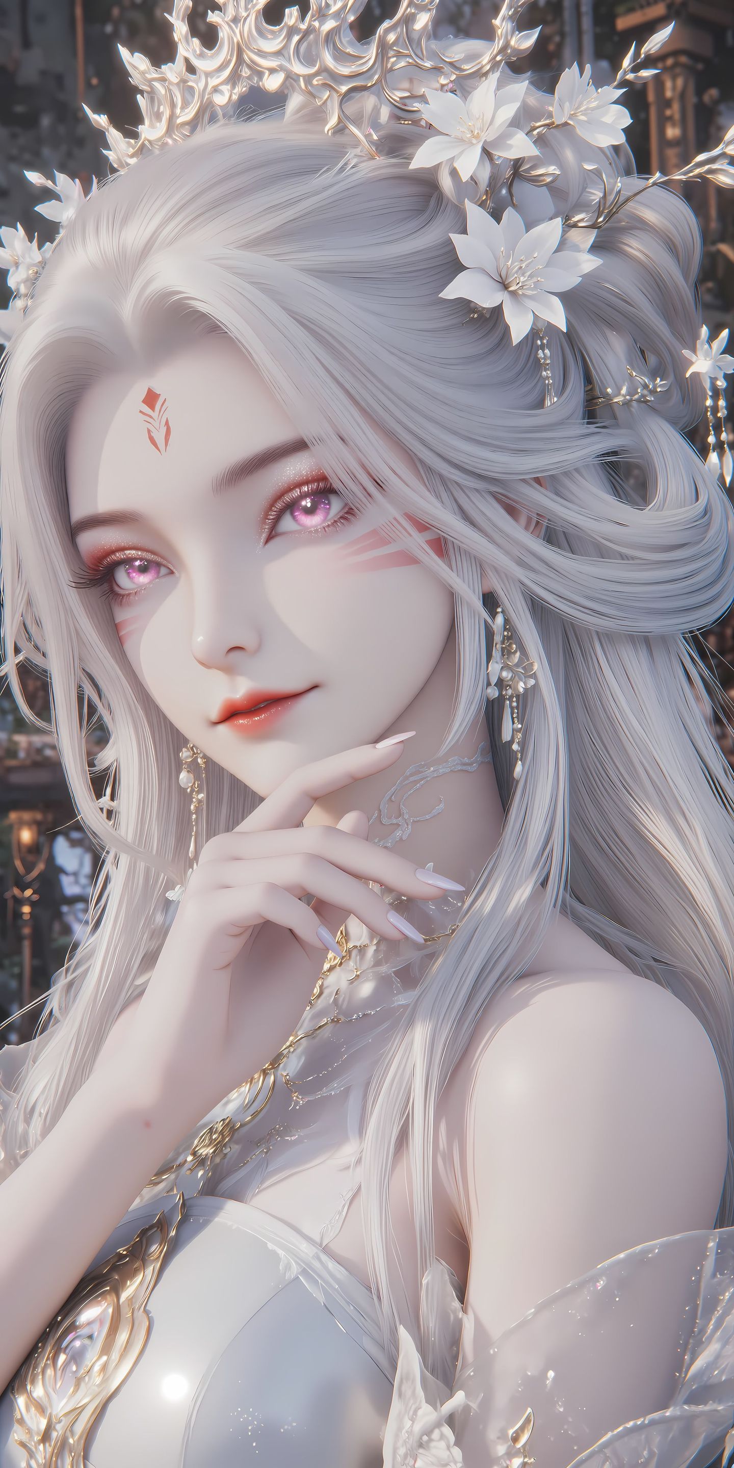 诛仙狐妖御姐小白新建模，动漫动画国漫女神美女图片壁纸分享，细节拉满太好看魅惑了,第1张