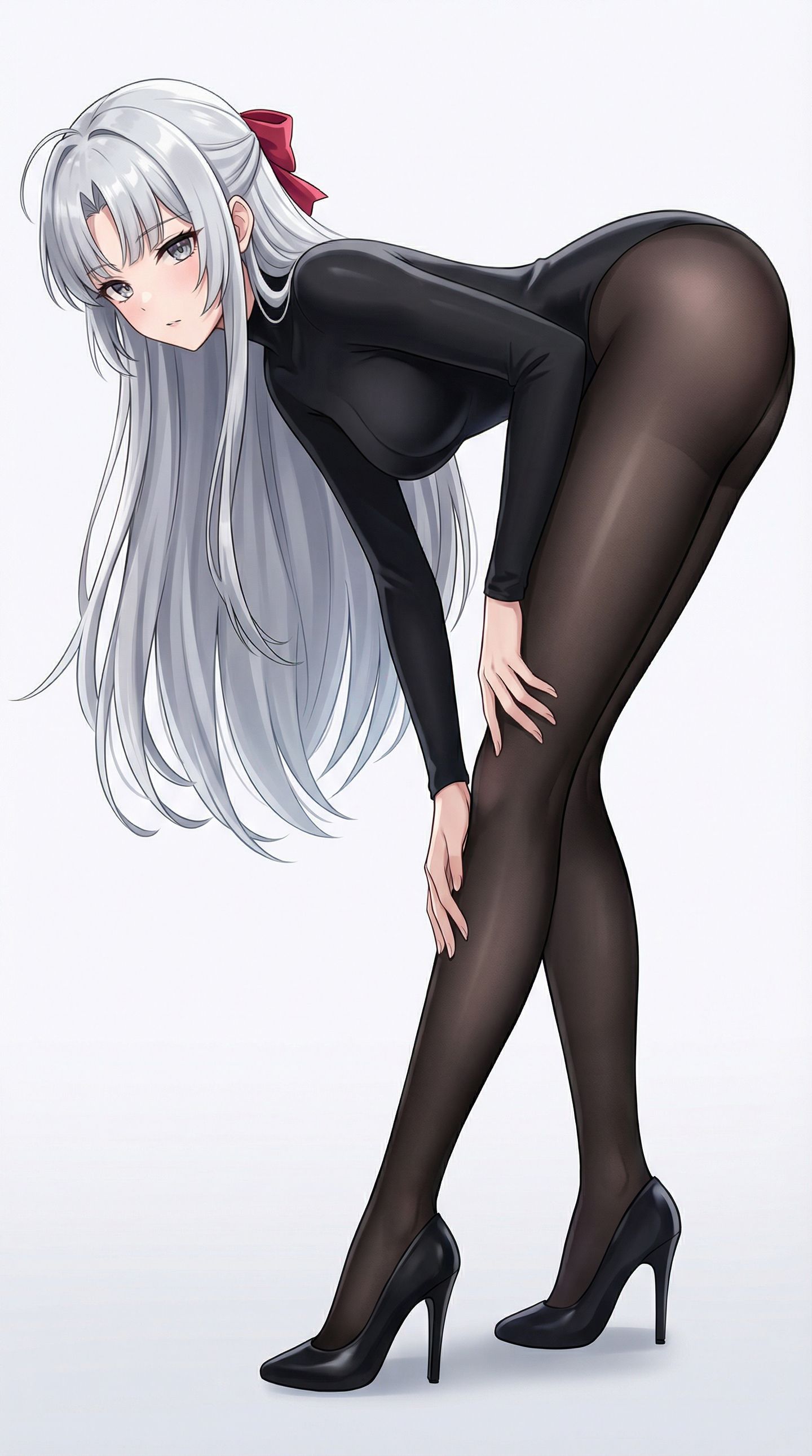 二次元游戏美女鸣潮菲比、珂莱塔，大长腿黑丝袜裤袜高跟鞋,第1张